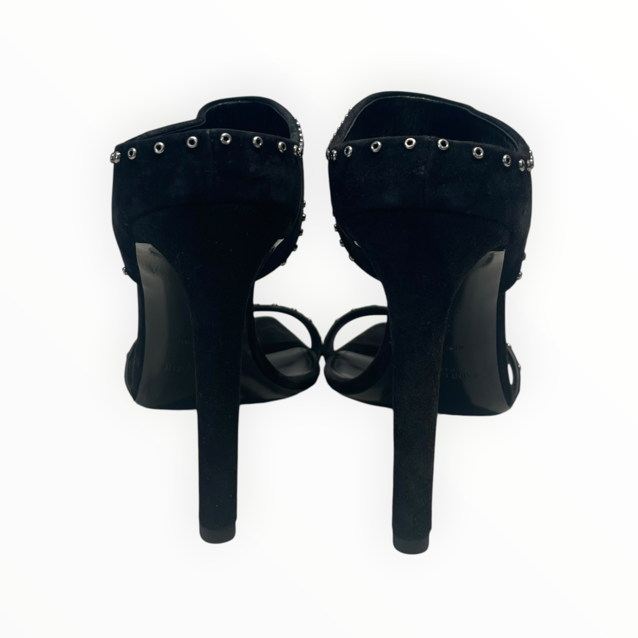 SAINT LAURENT/Heels/US 7.5/Cotton/BLK/Saint Laurent Mica 105 Stud Mu view 6