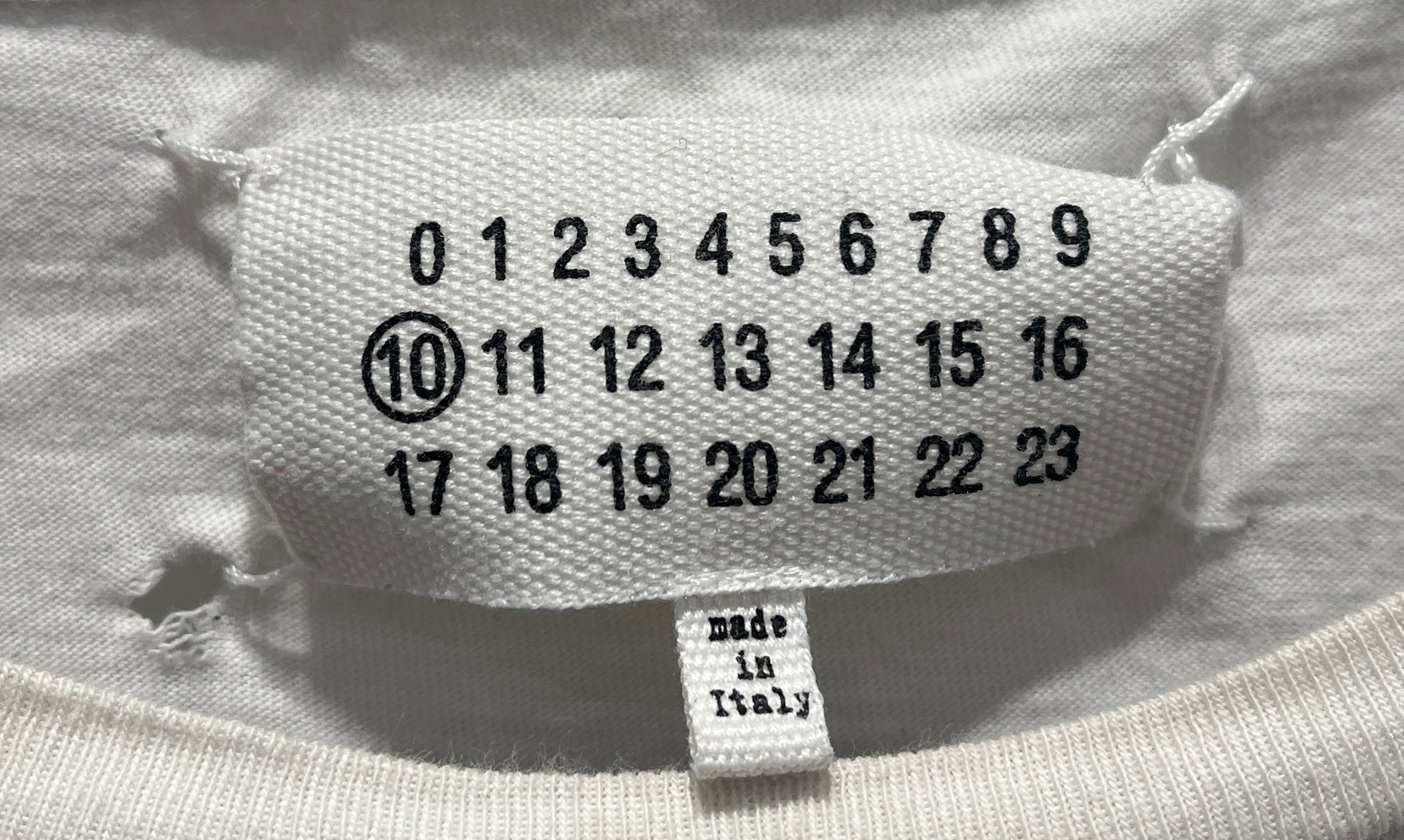 Maison Margiela/T-Shirt/48/Cotton/WHT/VIVEZ BIE RED PATCHWORK TEE view 5