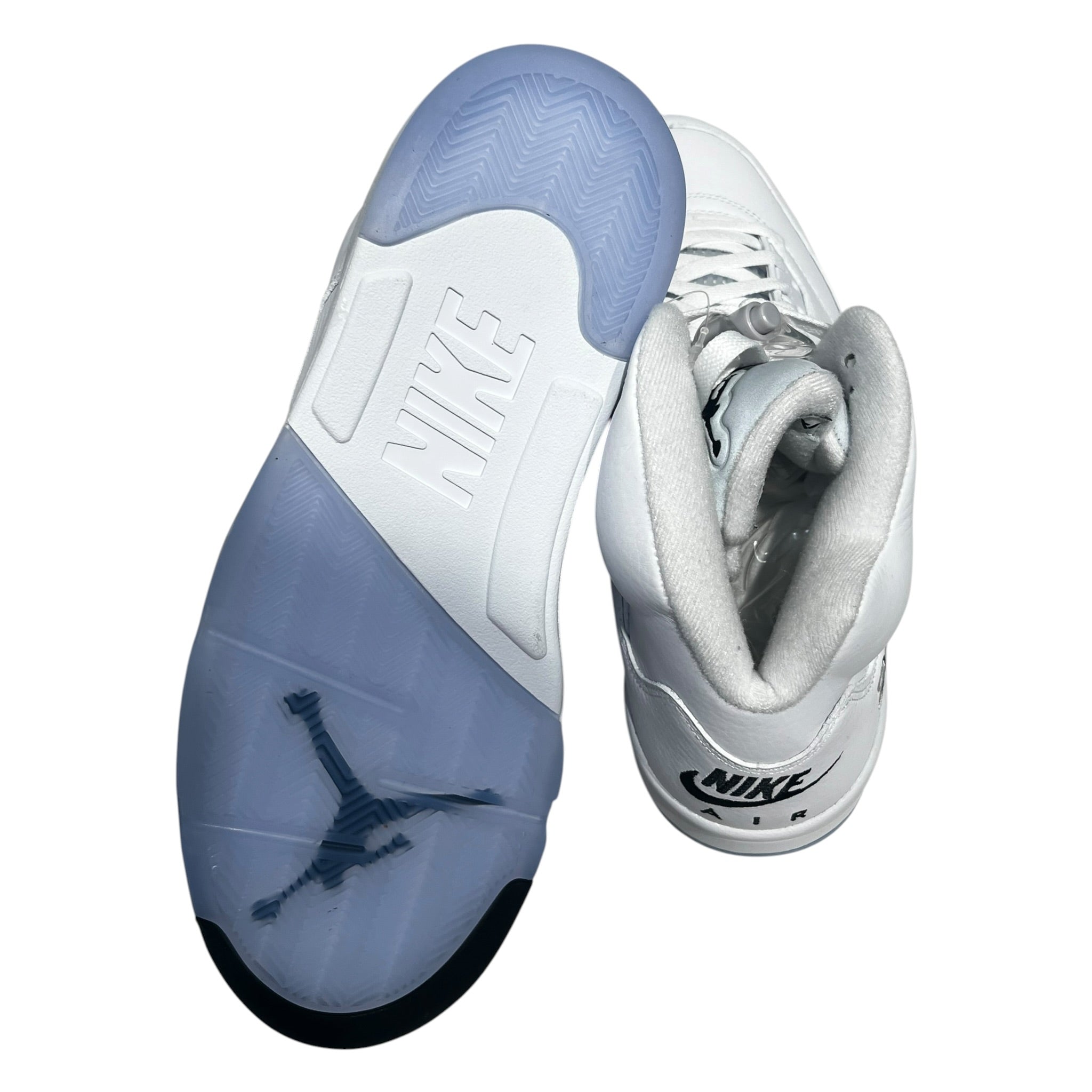 NIKE/AIR JORDAN 5/Hi-Sneakers/US 11.5/Leather/WHT/HQ7978-103 view 4