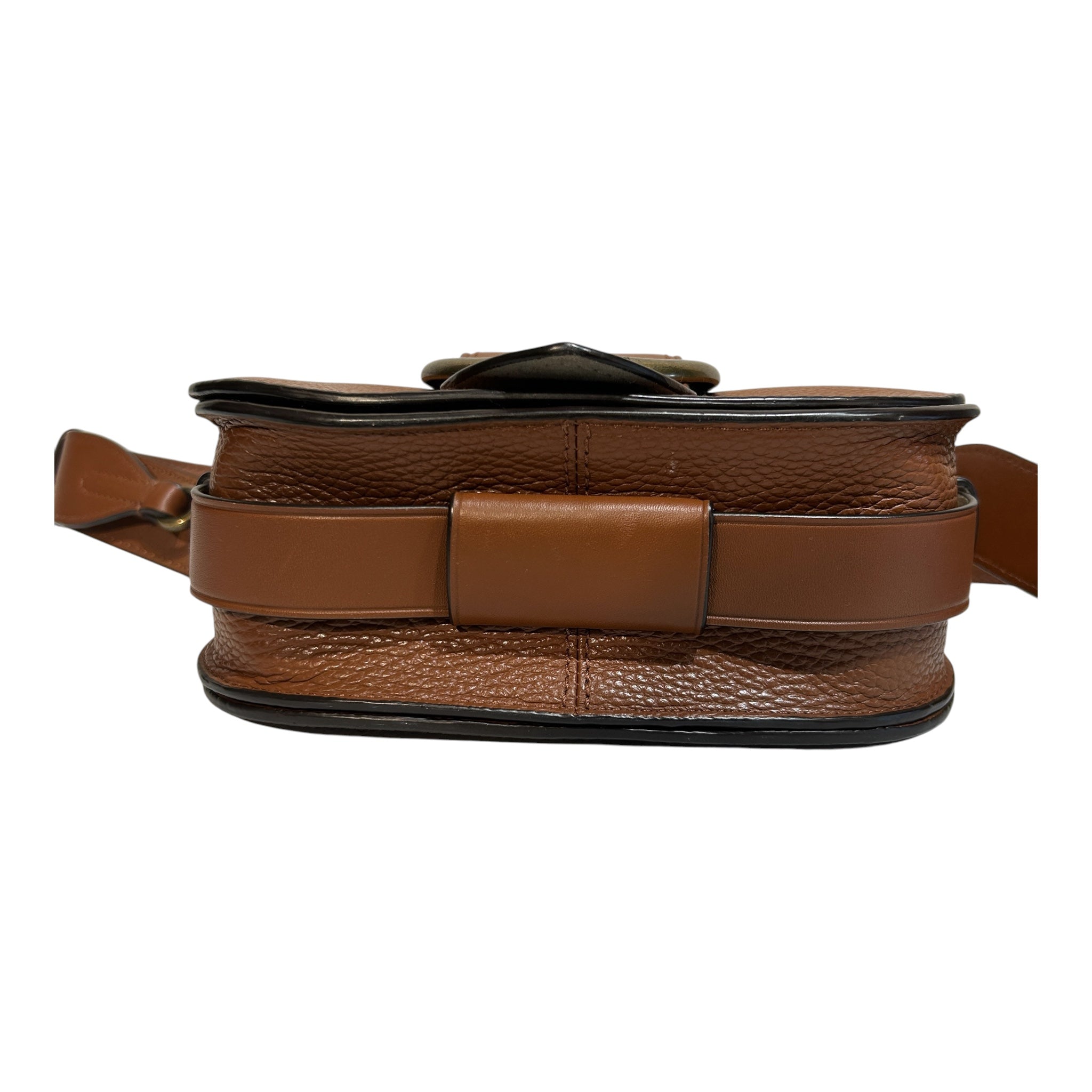 POLO RALPH LAUREN/Cross Body Bag/Leather/BRW/GOLD CIRCLE HARDWARE view 3