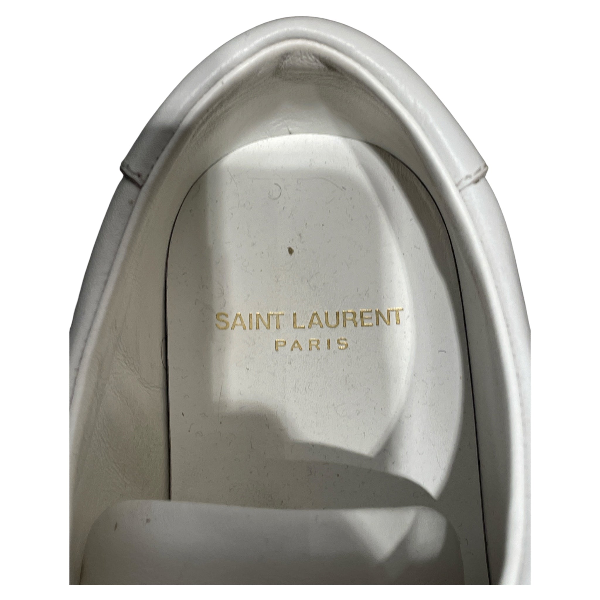 SAINT LAURENT/Low-Sneakers/EU 39/Leather/WHT/Andy sneakers view 3