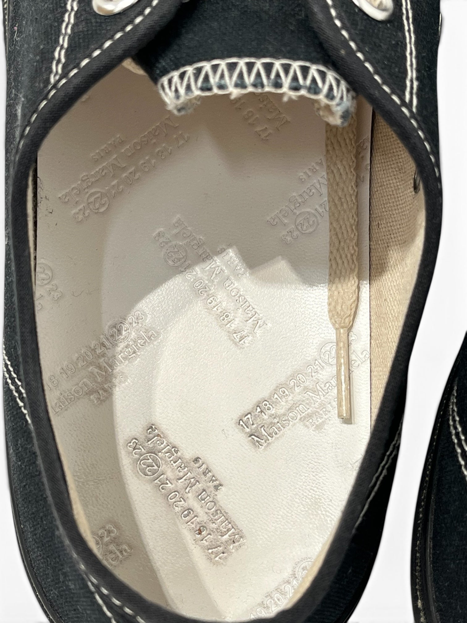 Maison Margiela/Low-Sneakers/EU 42.5/Cotton/BLK/tabi converse view 5