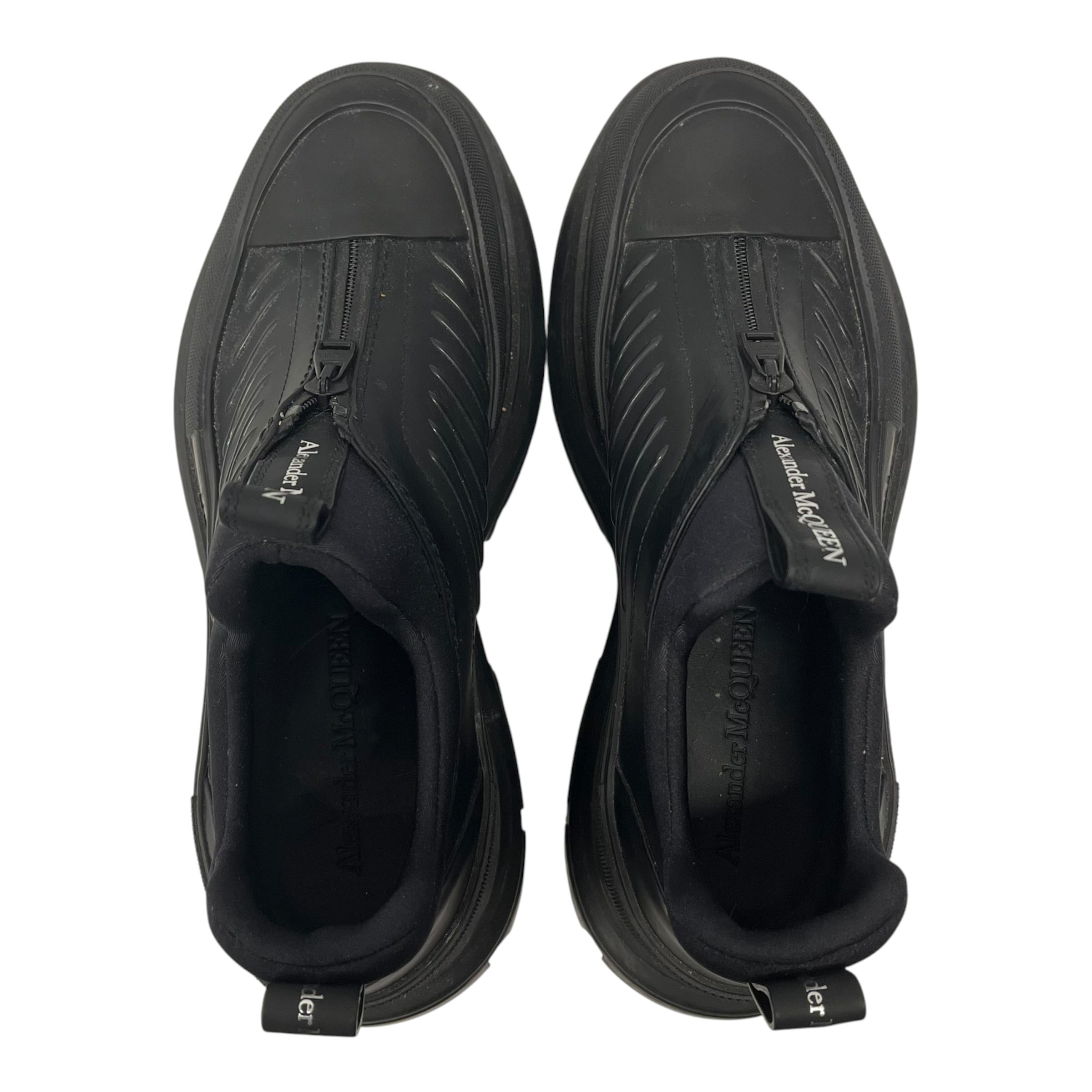 Alexander McQueen/Rain Boots/US 10/BLK/tread slick view 3