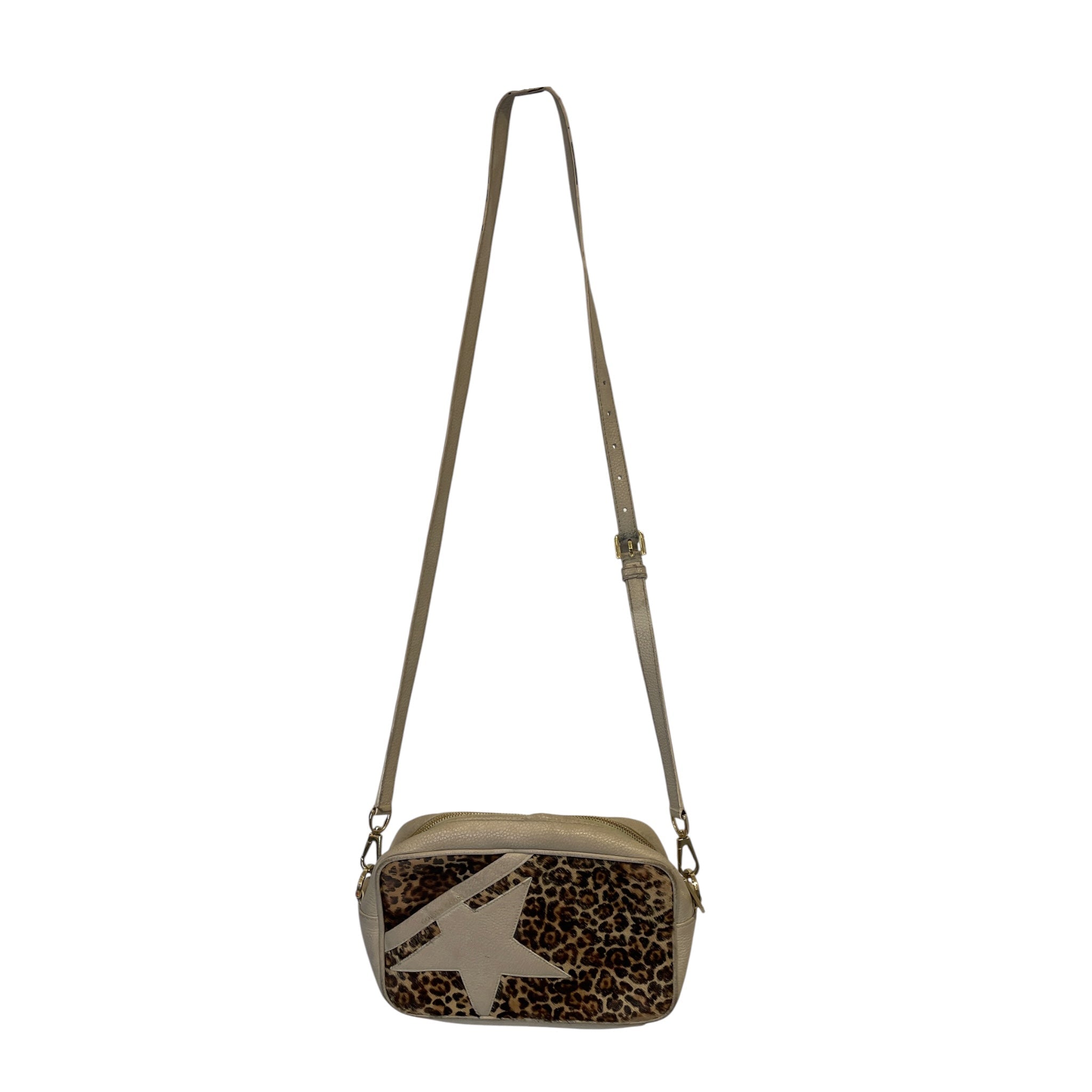 GOLDEN GOOSE/Cross Body Bag/Leopard/Leather/CRM/ view 1