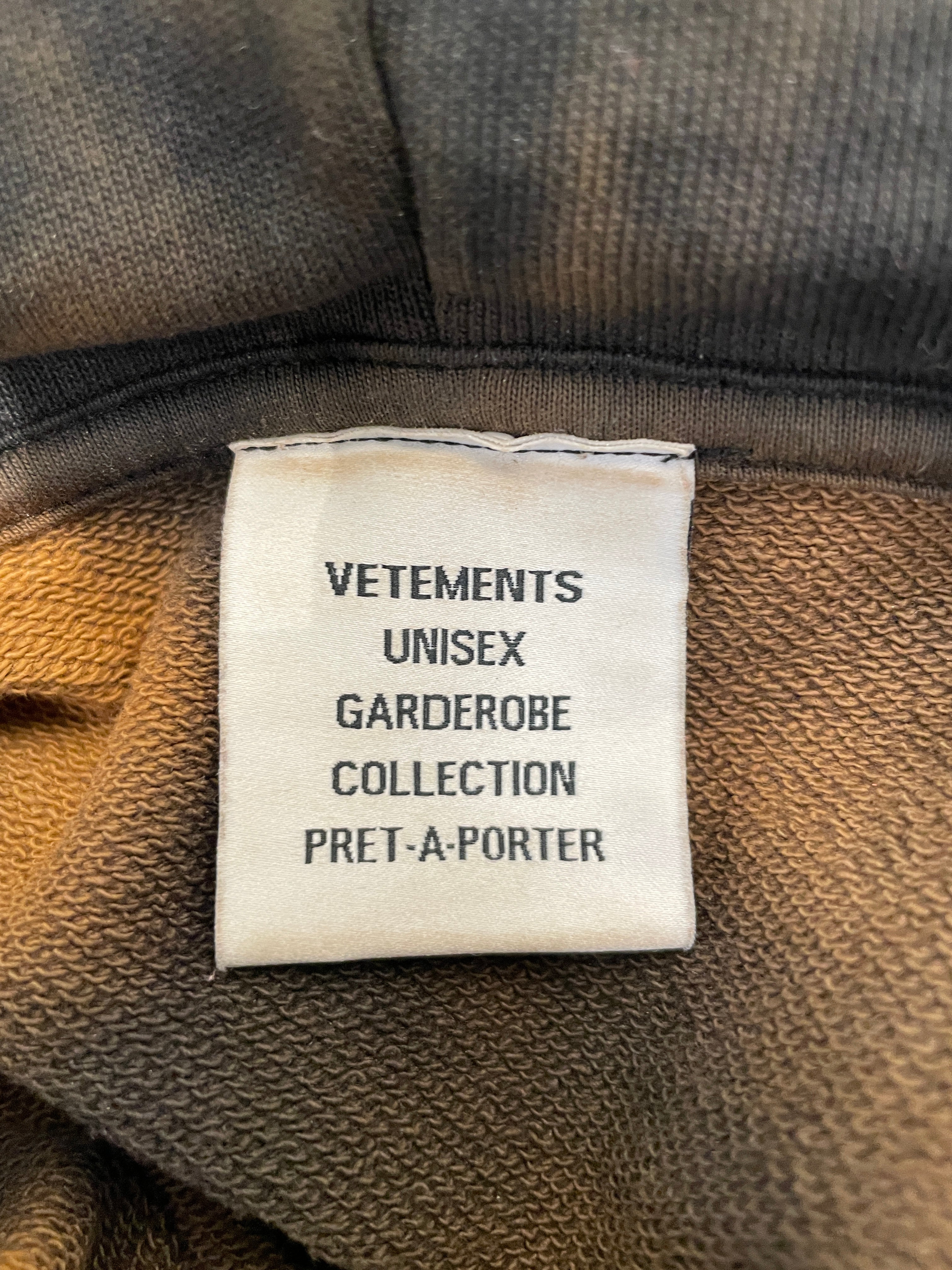 VETEMENTS/Hoodie/L/Cotton/ORN/OVERBLEACHED HOODIE view 3