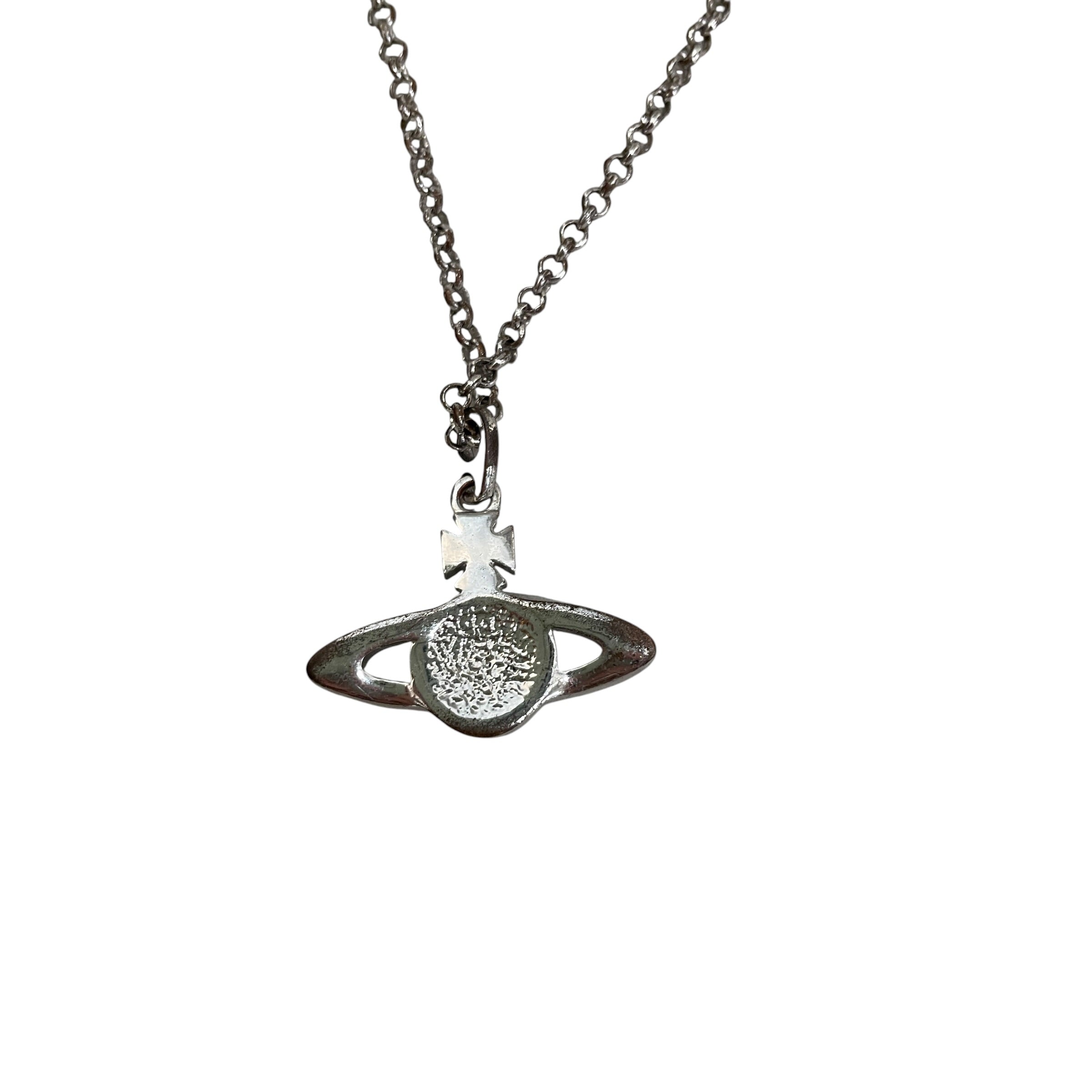 Vivienne Westwood/Necklace/SILVER/Rhinestone/SLV/L's/LOGO PENDANT view 4