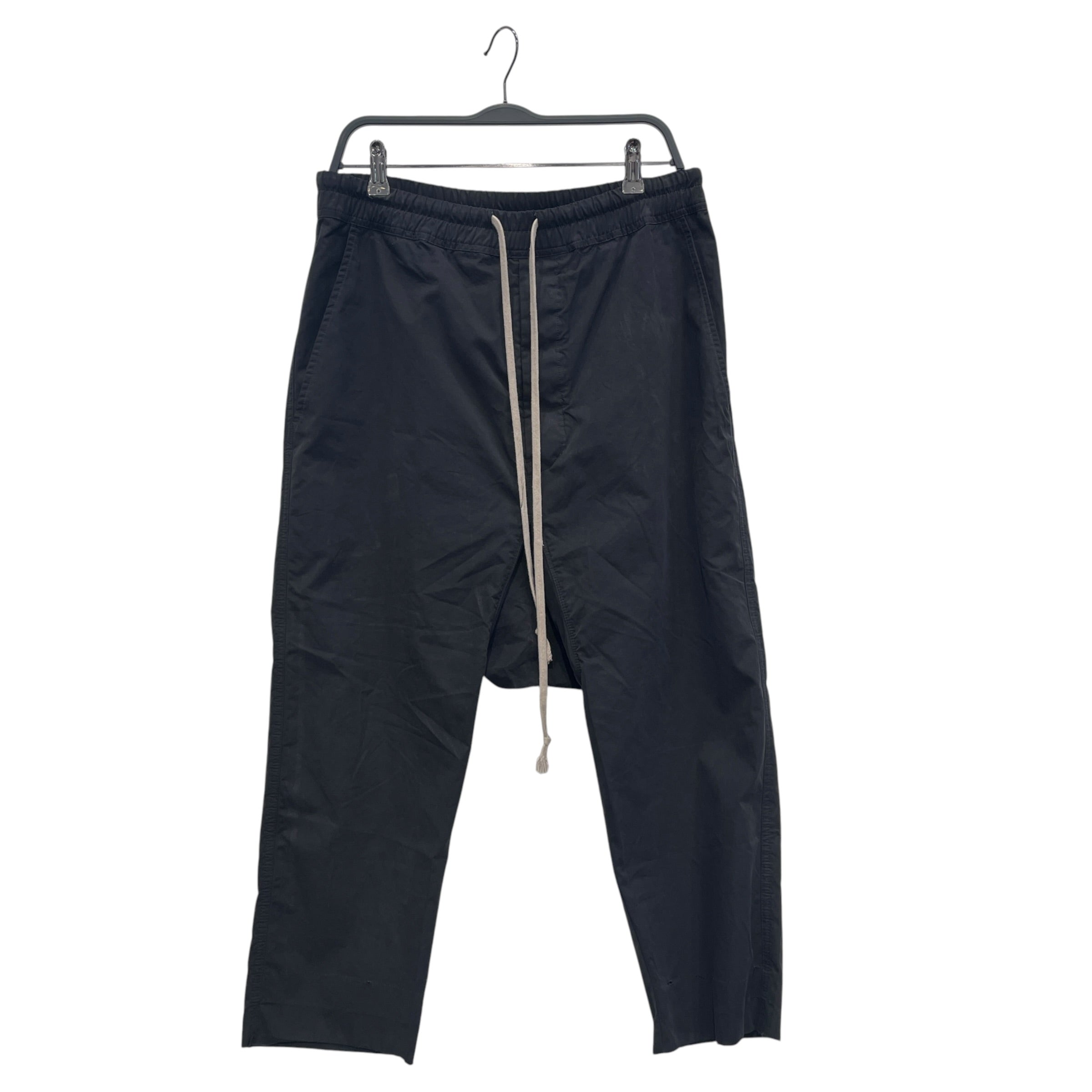 RICK OWENS DRKSHDW/Shorts/M/Cotton/BLK/DROPCROTCH UNHEMMED view 1
