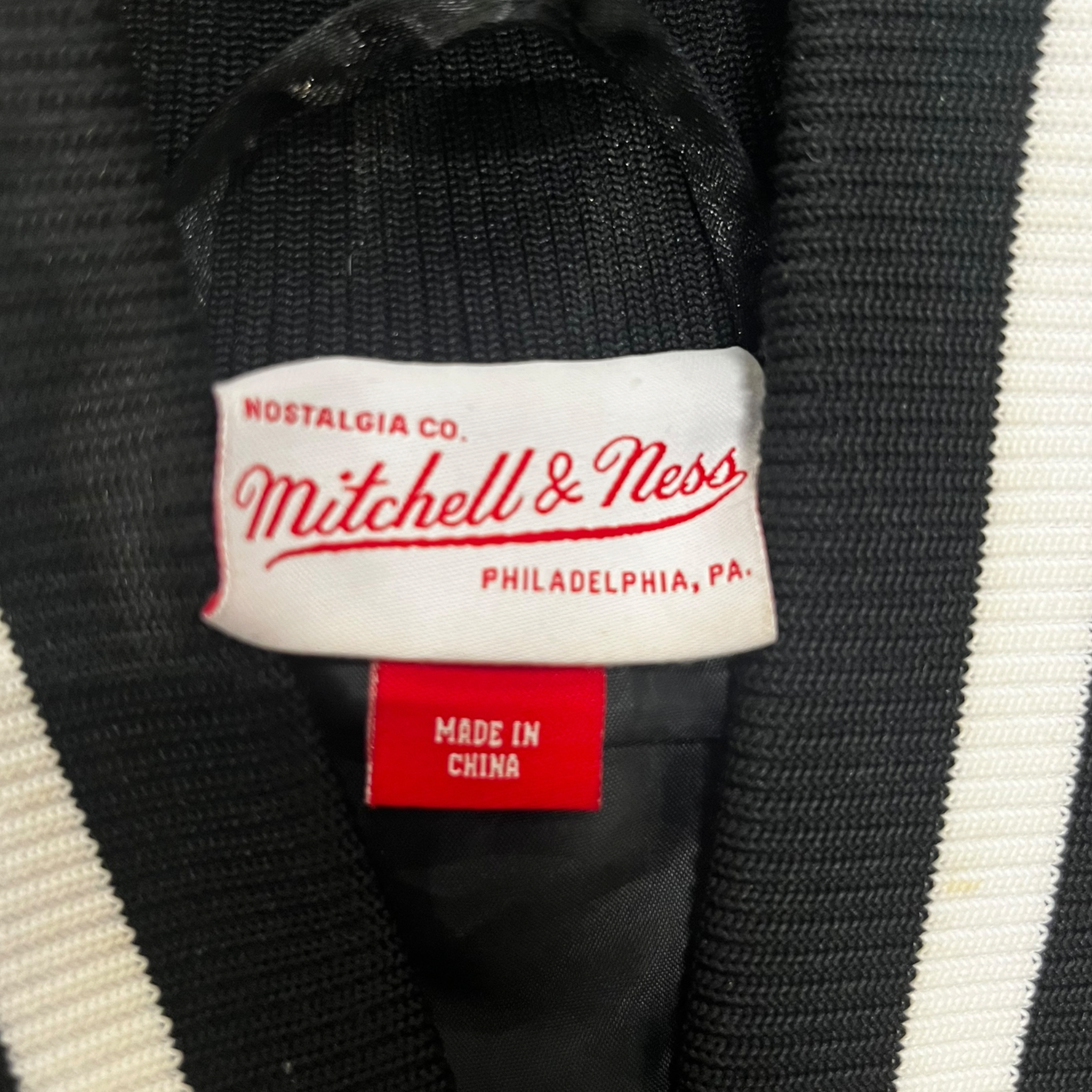 mitchell&ness/Baseball Jkt/XL/Nylon/BLK/Takashi Murakami view 3