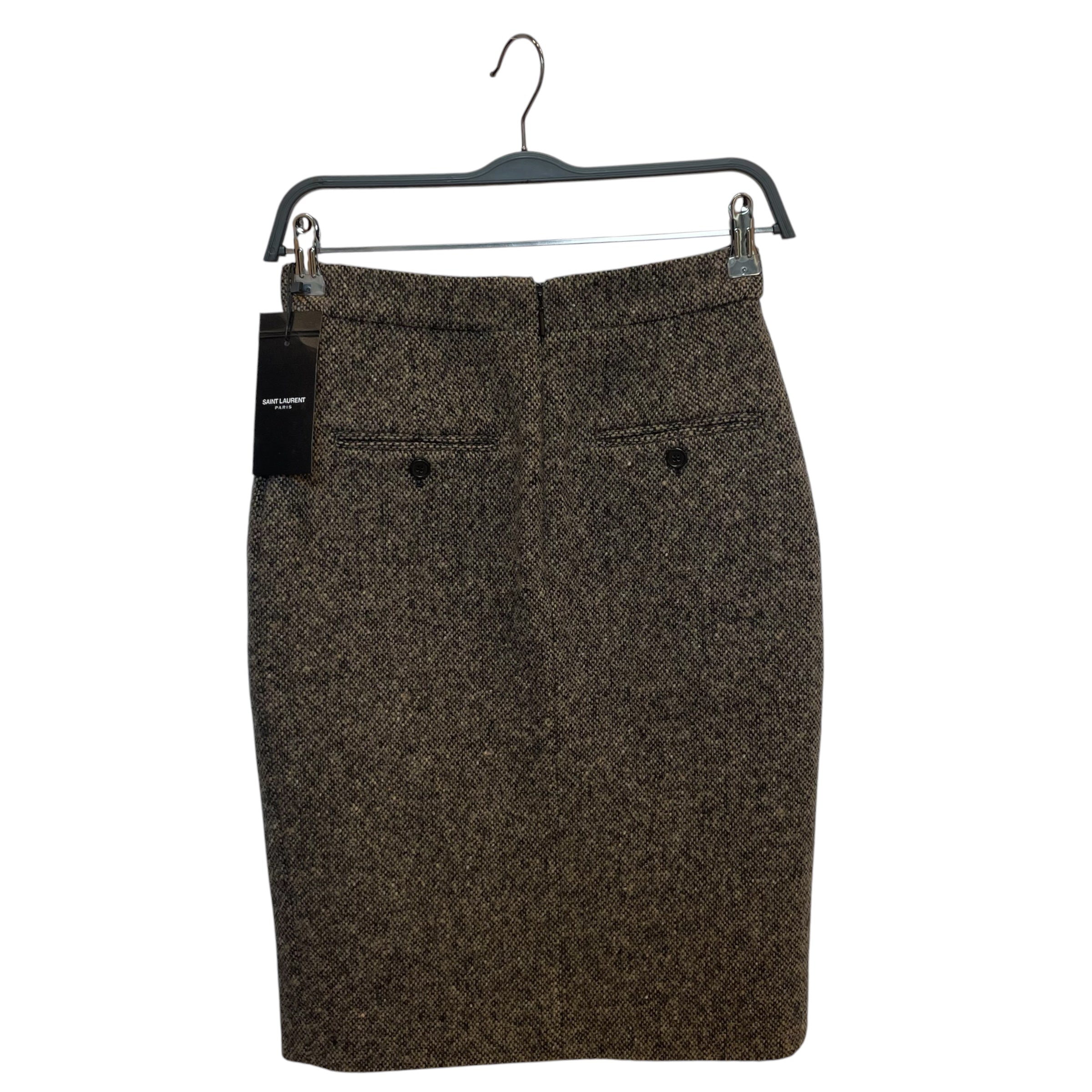 SAINT LAURENT/Skirt/36/Wool/BRW/Midi Length/ view 2