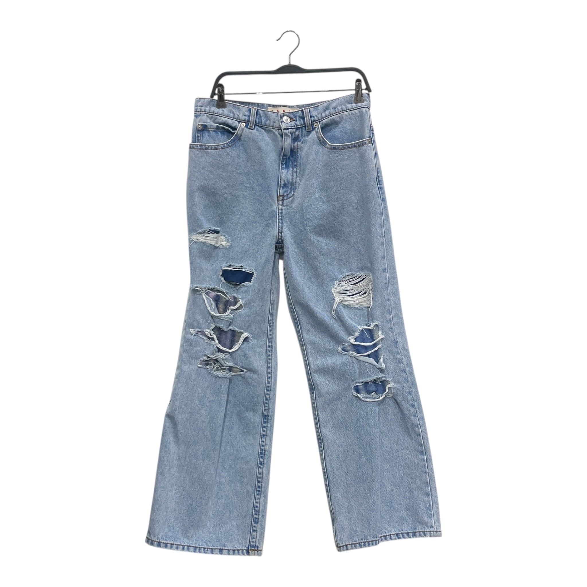 MARNI/Straight Pants/44/Denim/BLU/DISTREESSED W WHOOL PEAKING view 1