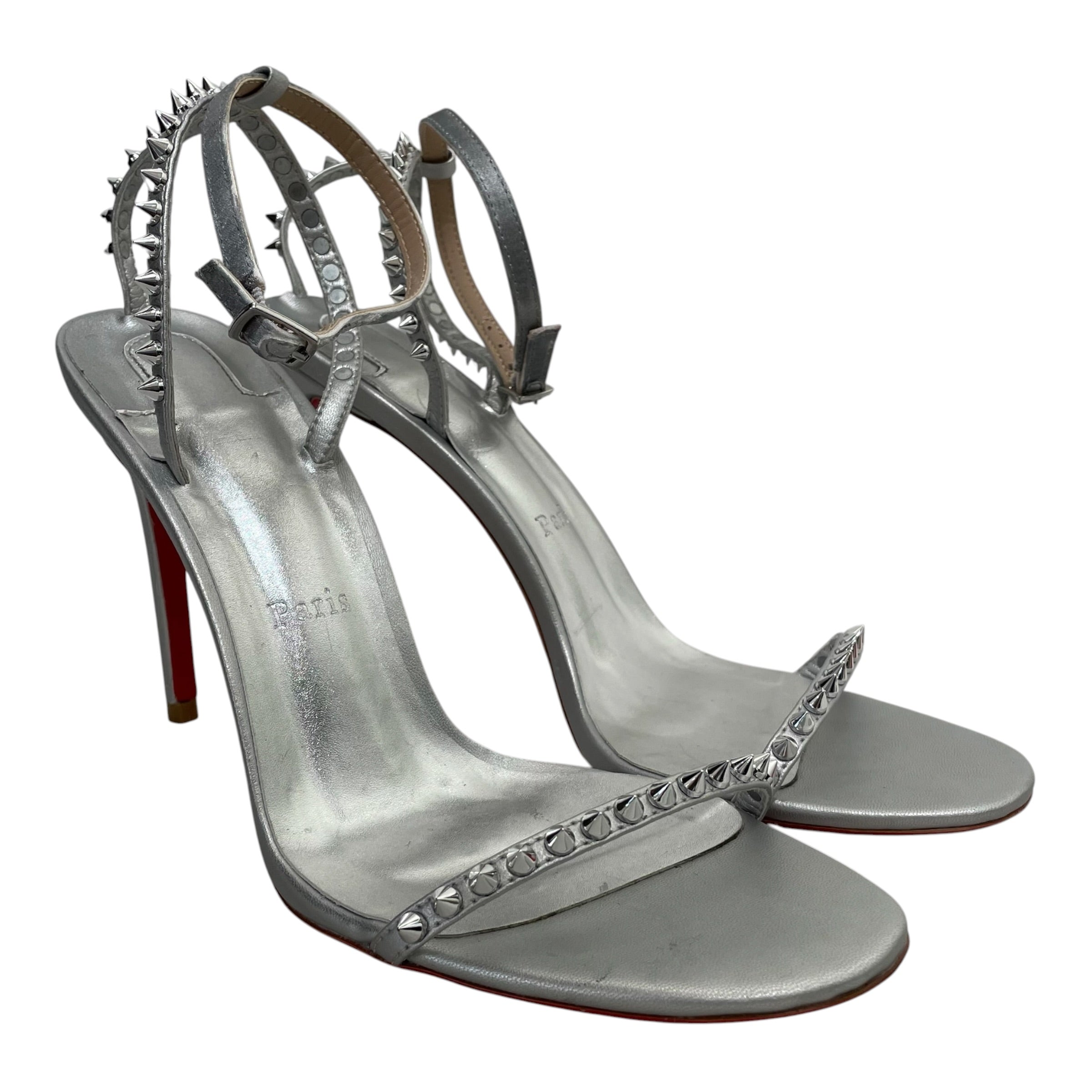 Christian Louboutin/Heels/EU 42/SLV/so me 100 spike sandals view 1