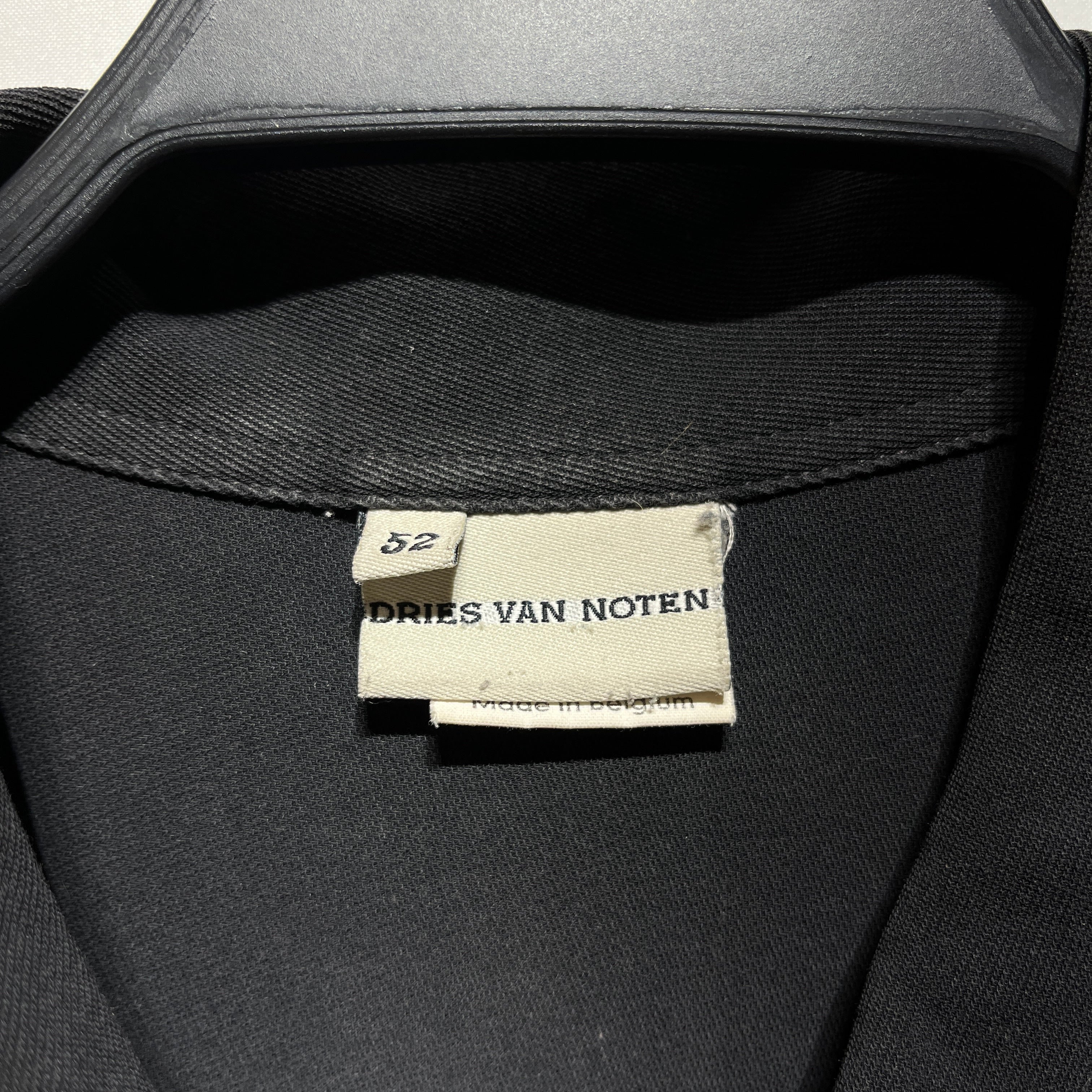 DRIES VAN NOTEN/LS Shirt/52/Cotton/BLK/ view 3