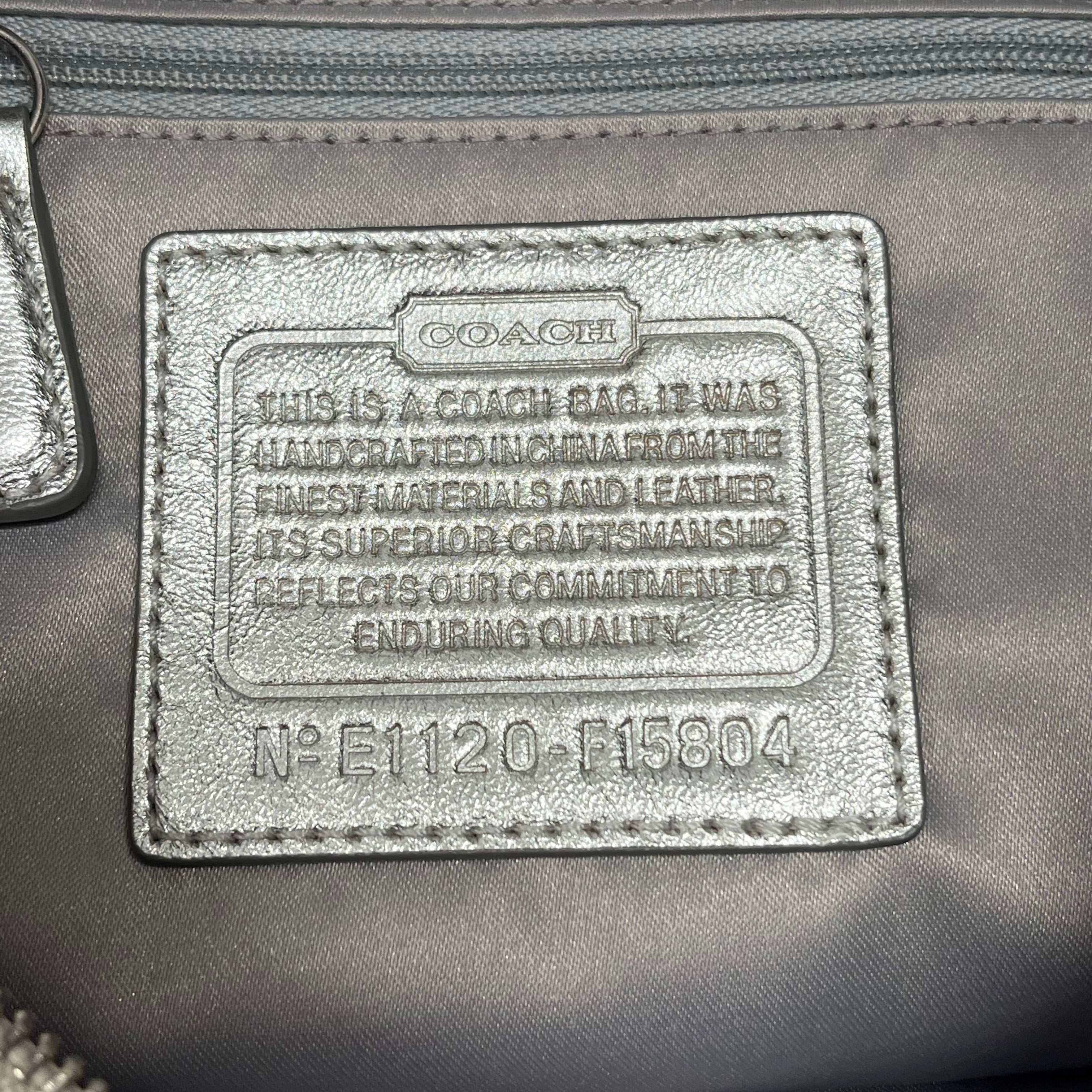 COACH/Bag/Monogram/Cotton/SLV/ashley satchel view 4