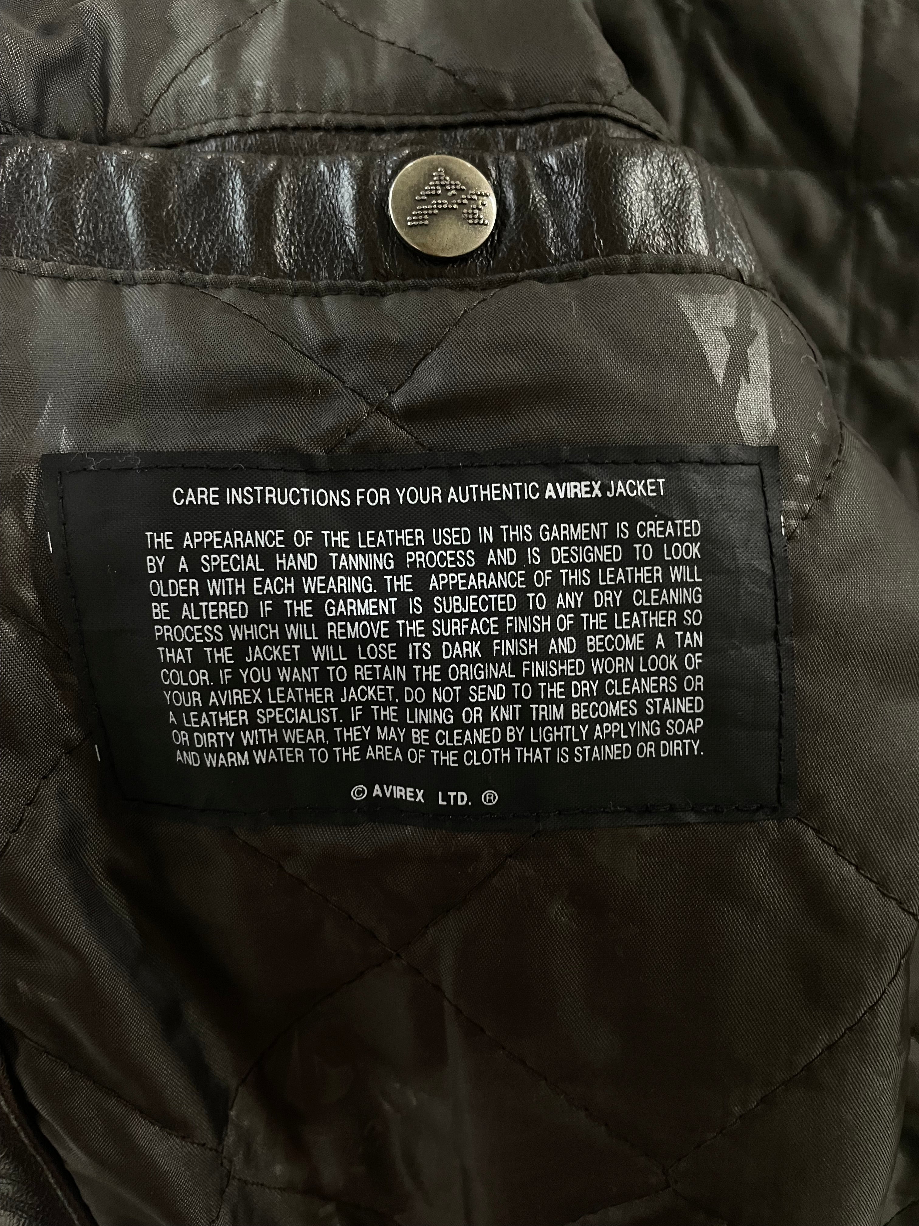 AVIREX/Leather Jkt/XXXXL/Leather/BRW/21K006EW view 7