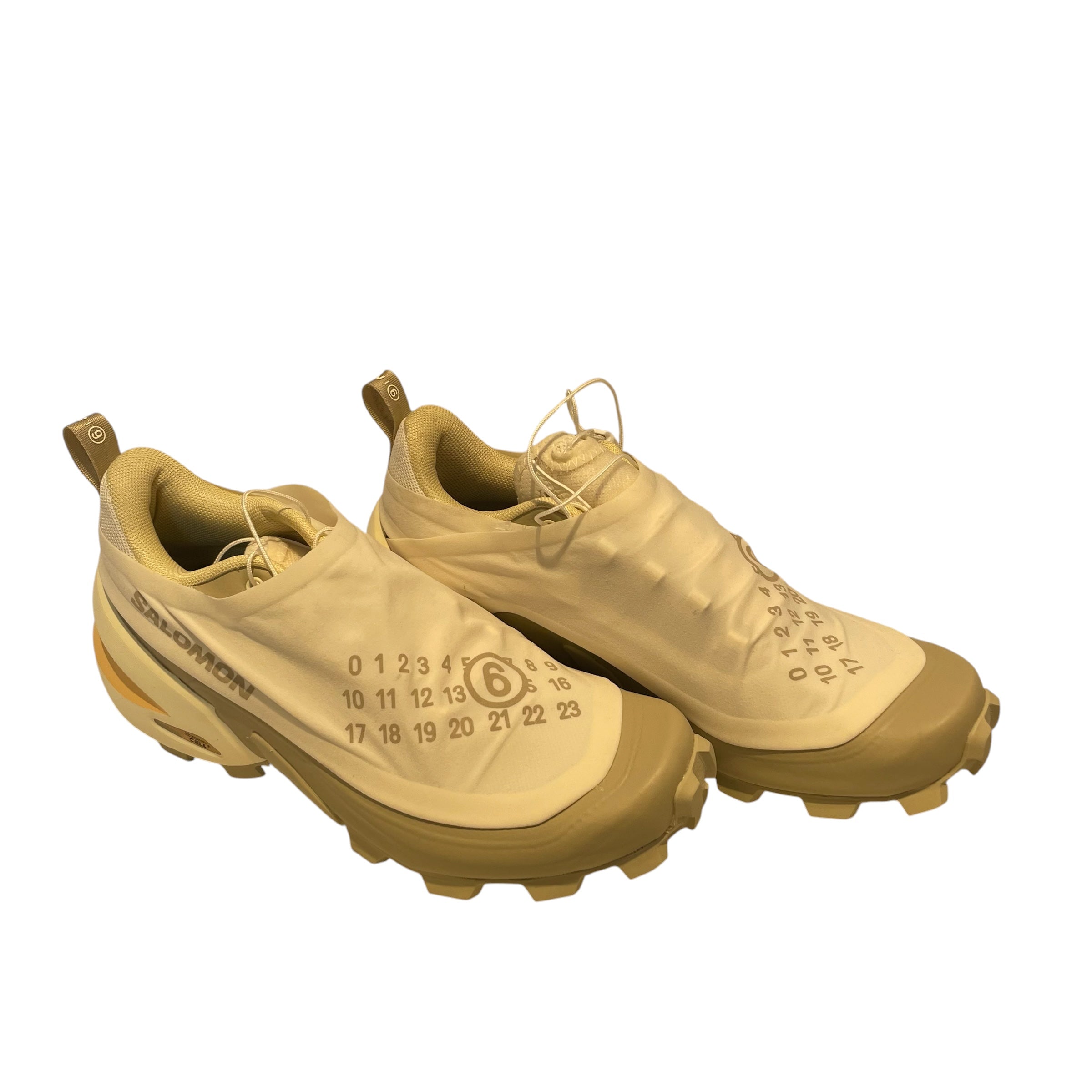 salomon/Maison Margiela/Low-Sneakers/US 6.5/Cotton/WHT/numbers/whi hard/energy cell view 2