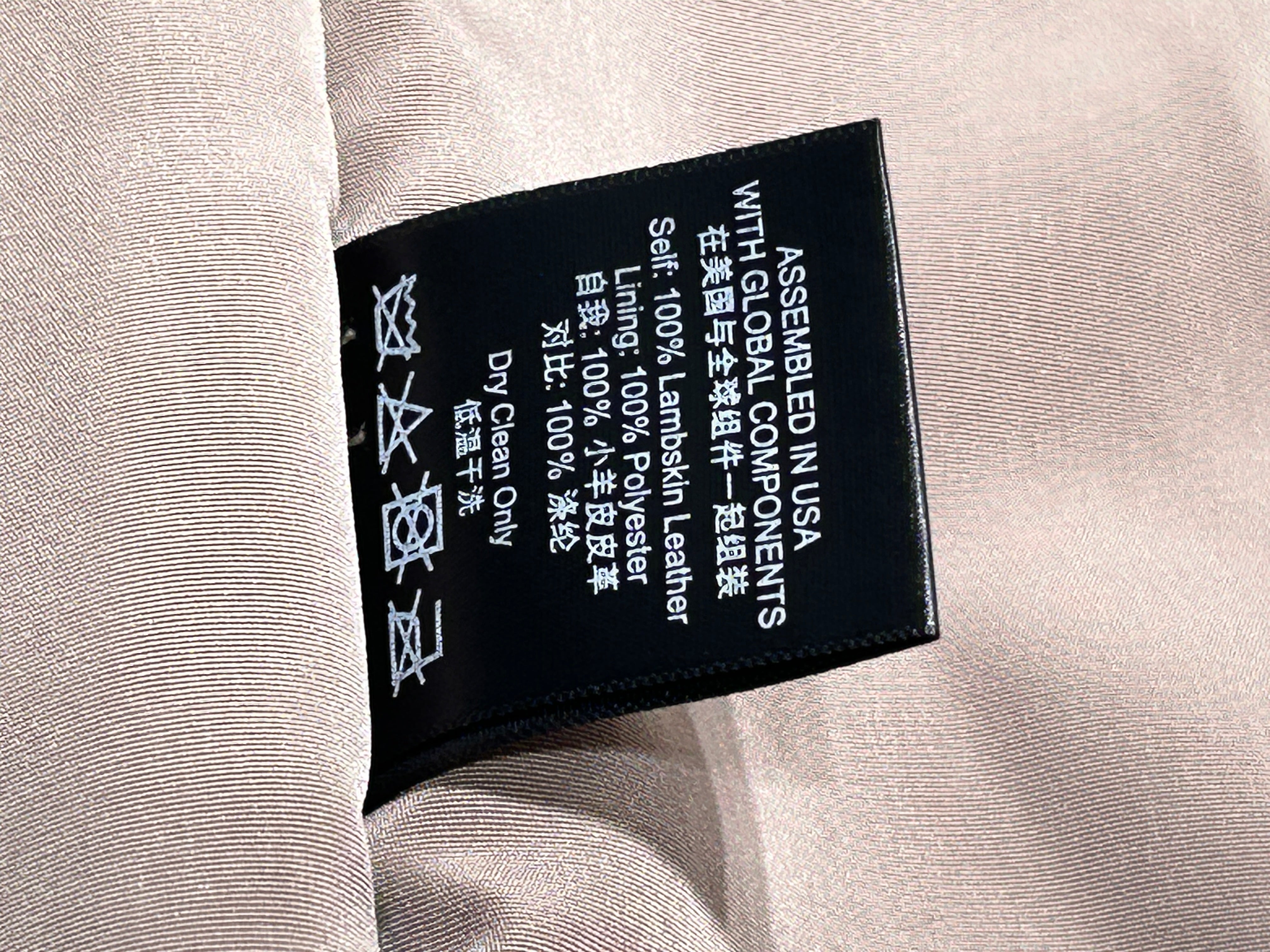 RHUDE/Leather Jkt/L/Leather/CRM/BACK SPELLOUT view 6