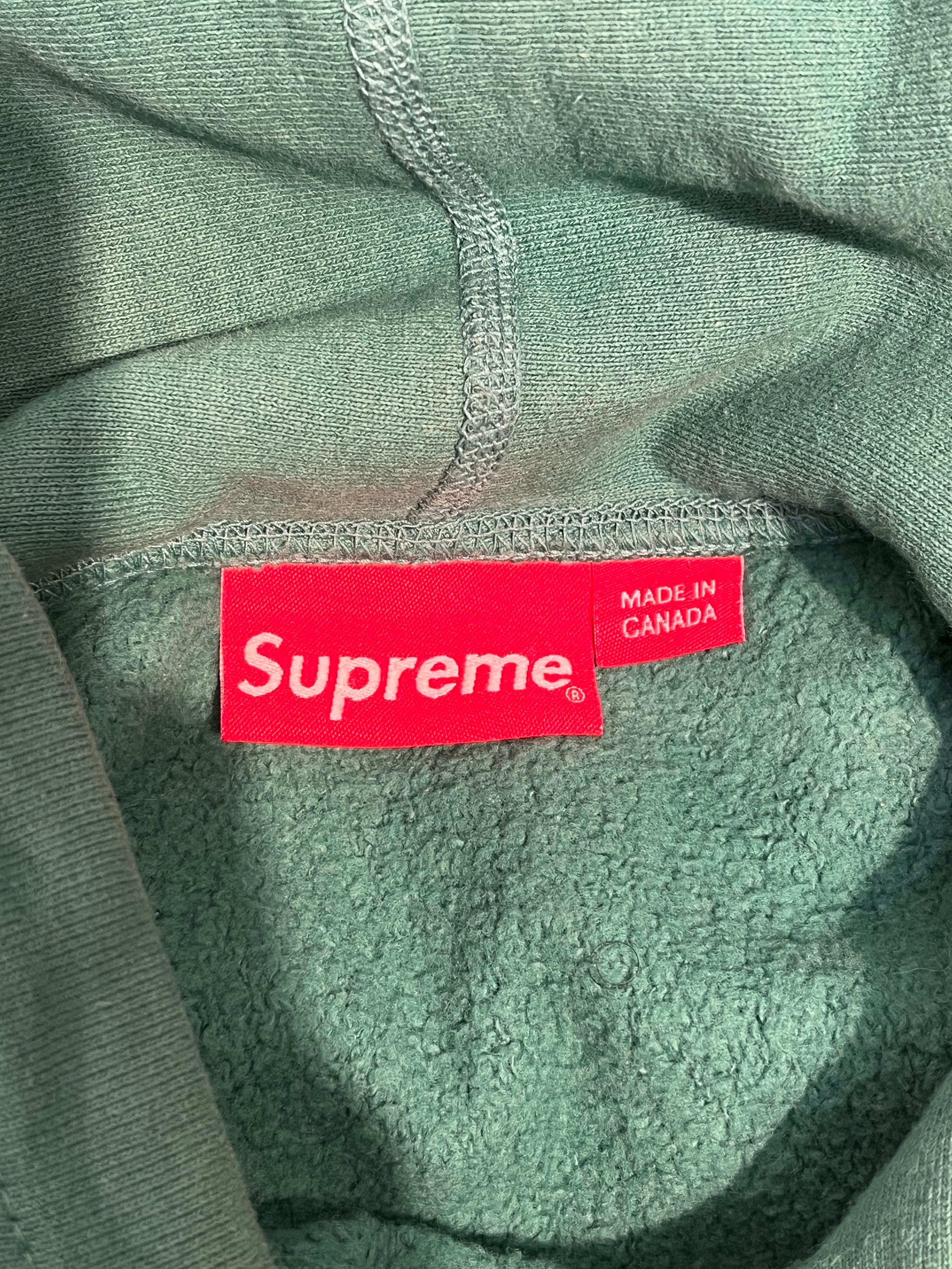 Supreme/Hoodie/M/Cotton/GRN/ view 3