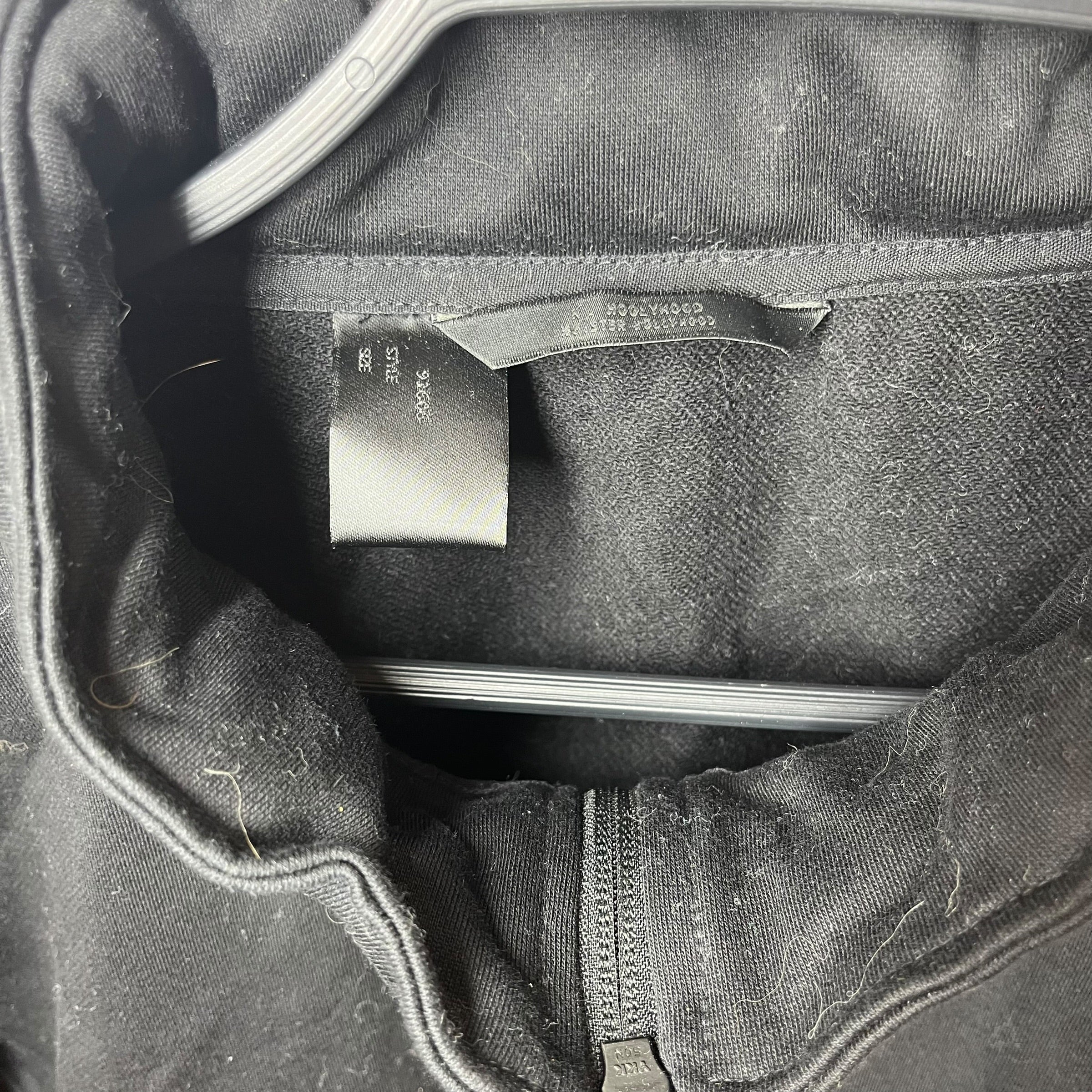 N.HOOLYWOOD/Jacket/38/Cotton/BLK/LEATHER ZIPPER PULL view 3