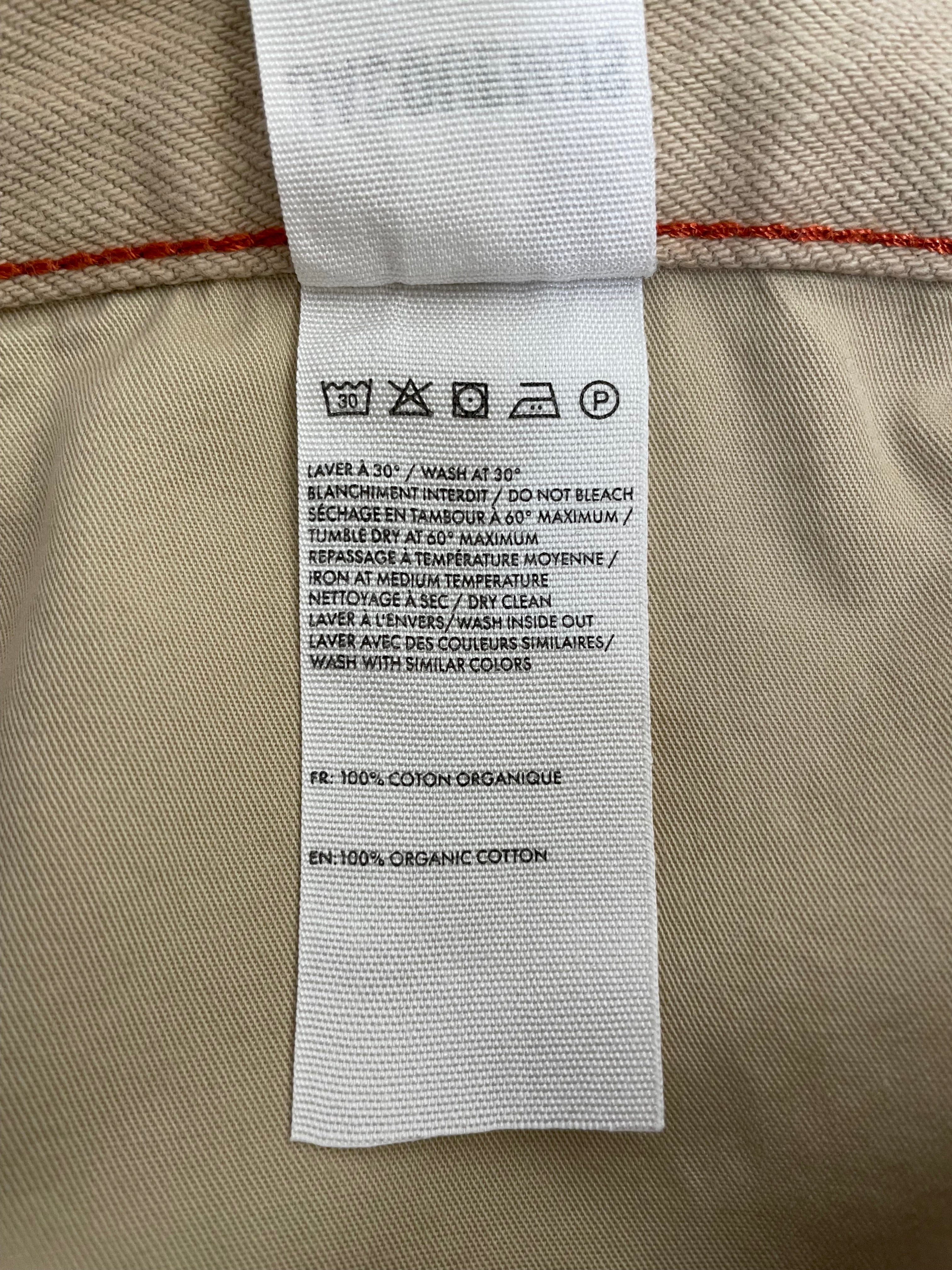 JACQUEMUS/Bootcut Pants/33/Denim/BEG/Red Stitch view 5