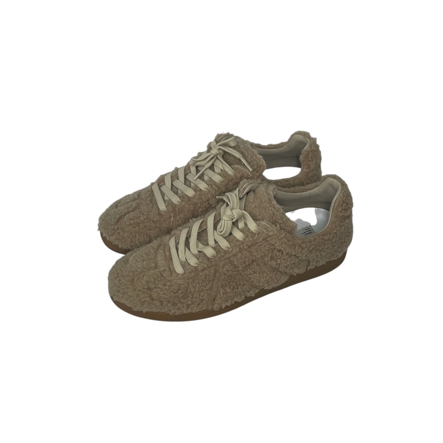 Maison Margiela/Low-Sneakers/EU 41/Fur/BEG/FLEECE FUR/SHEARLING REPLICA view 1