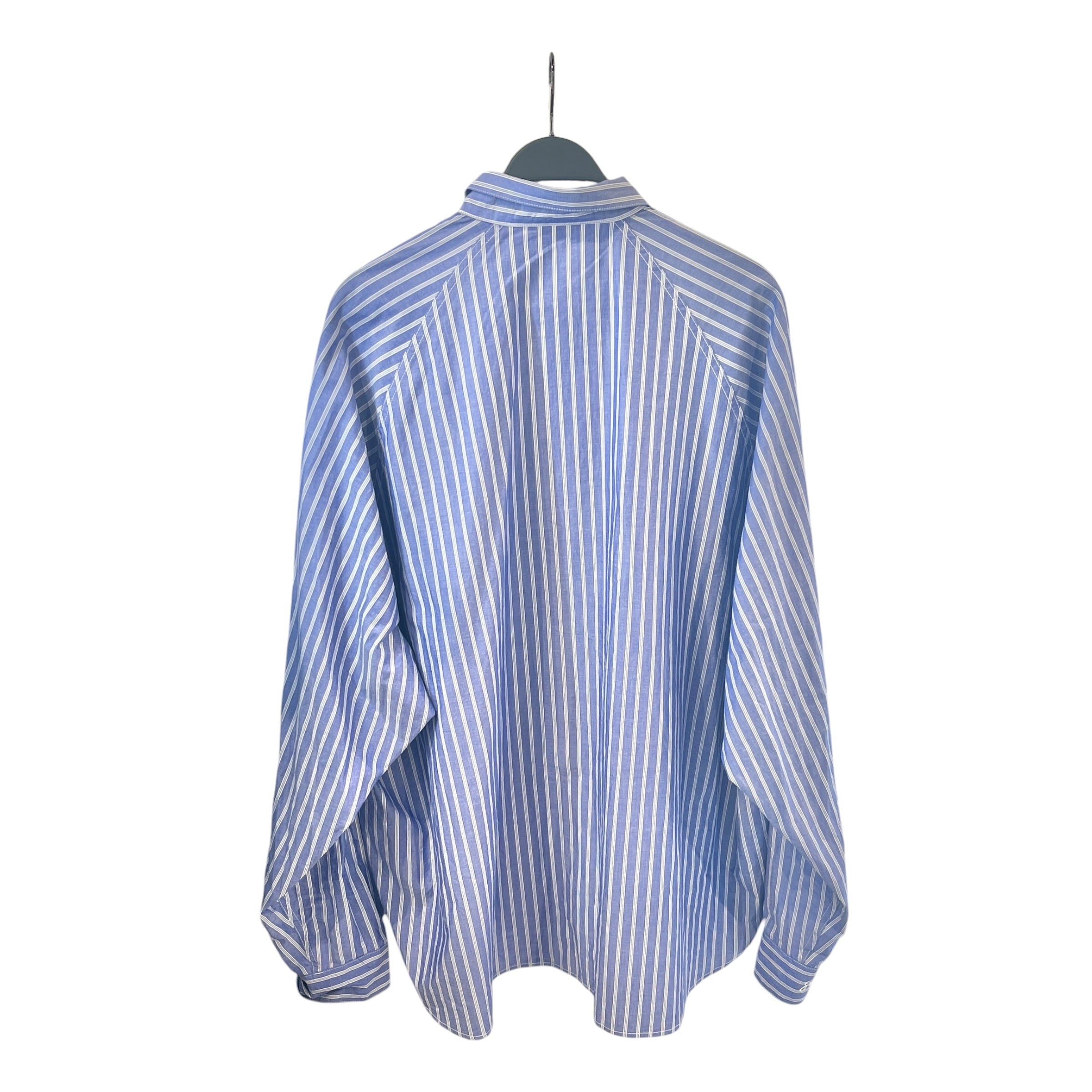 sillage/Flannel Shirt/Cotton/IDG/Open Coller/All Over Print/wide lined shirt view 2