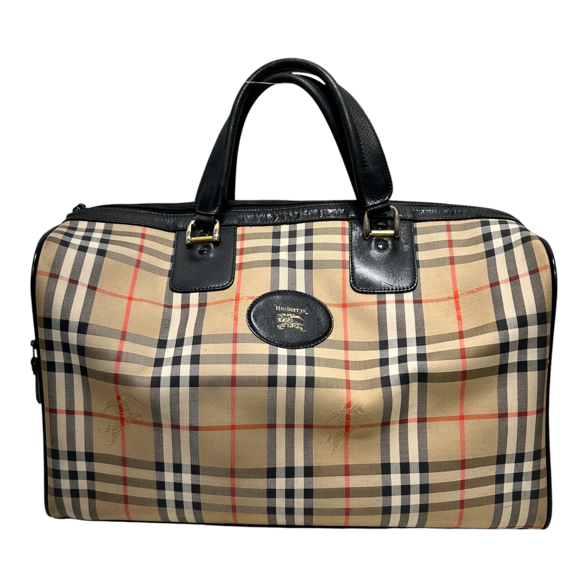 BURBERRYS/Tote Bag/Plaid/Cotton/BEG/NOVA CHECK CANVAS BAG view 1