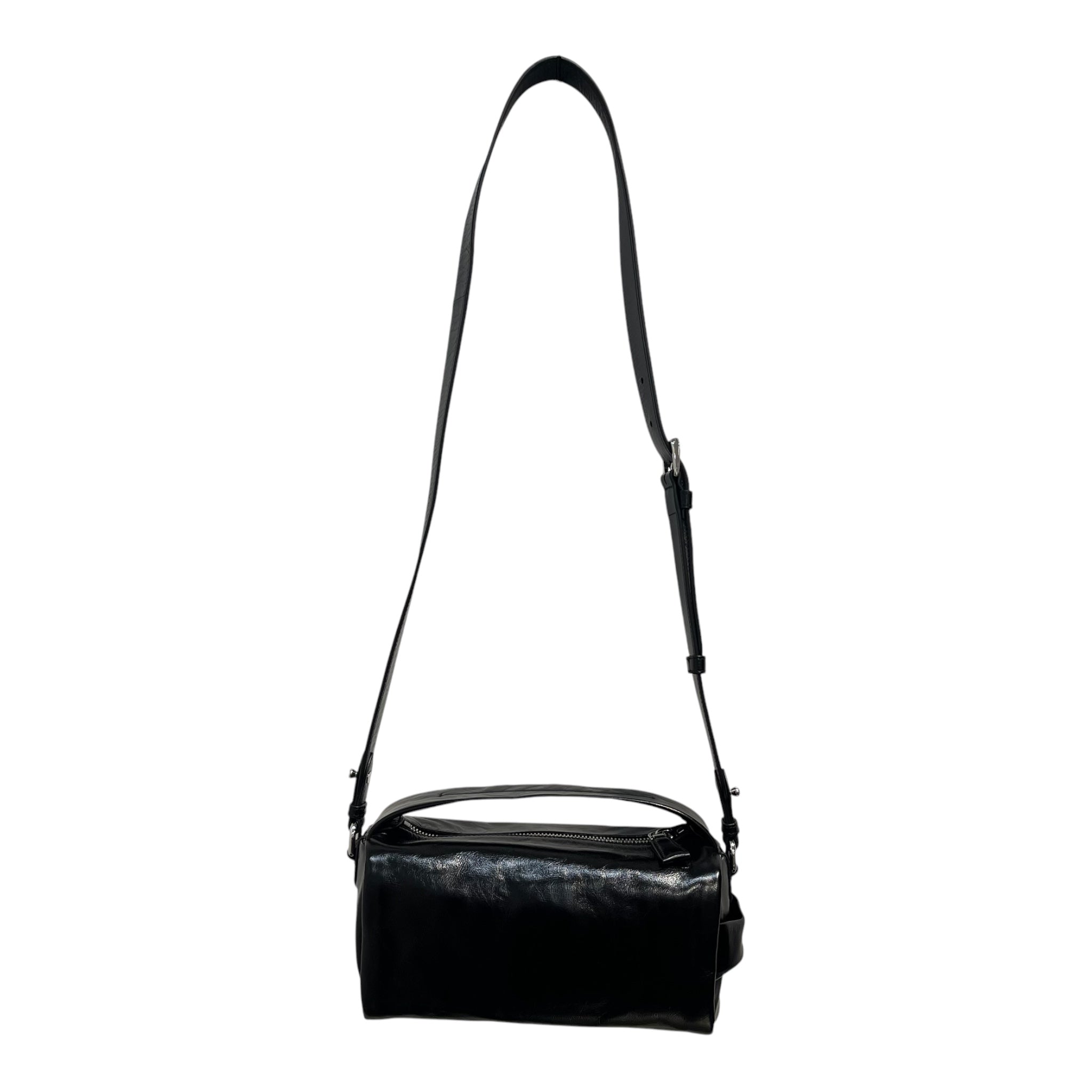 PRADA/Boston Bag/Leather/BLK/NWT LEATHER SHOULDER BAG view 2