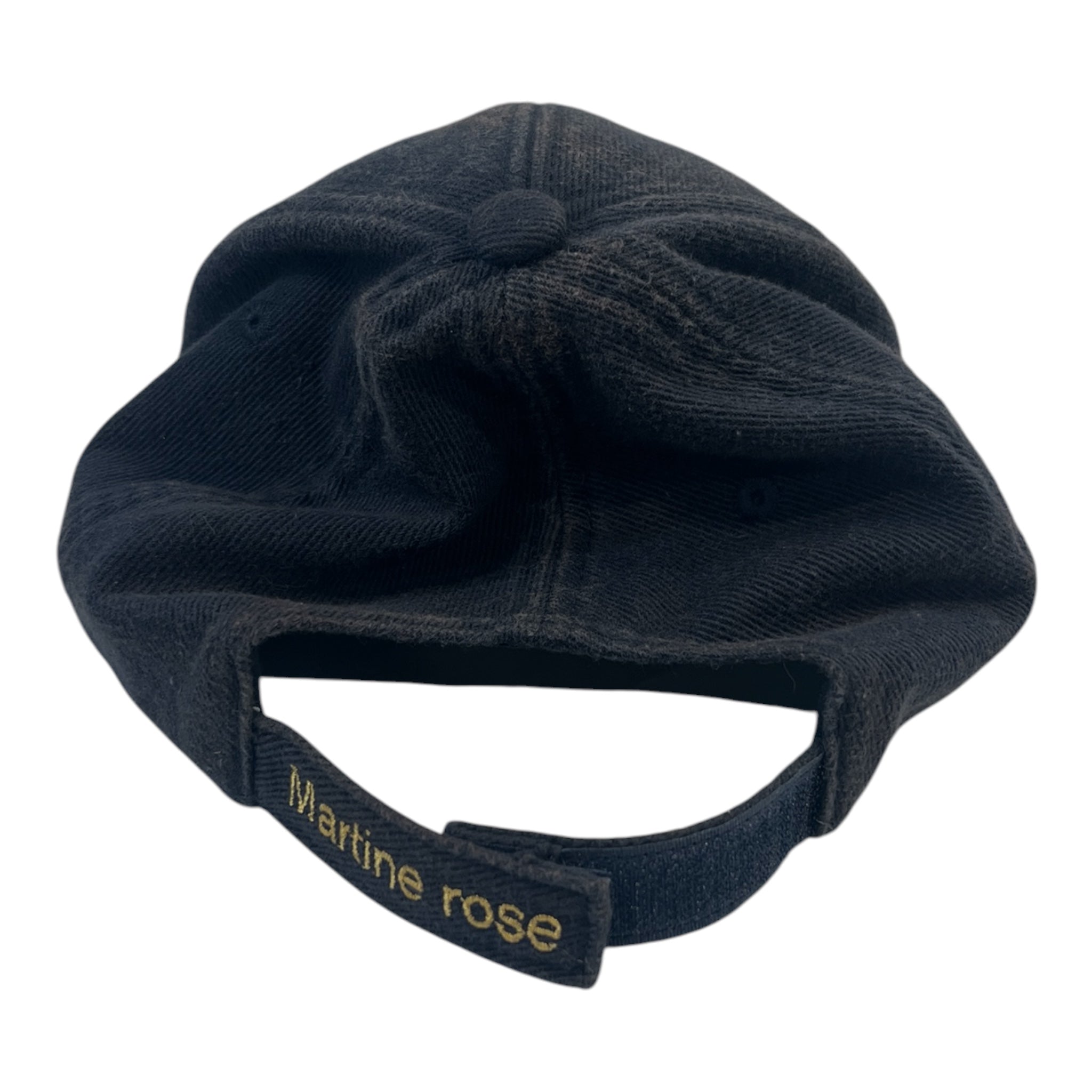 MARTINE ROSE/Cap/Cotton/NVY/CUT PEAK CAP view 2