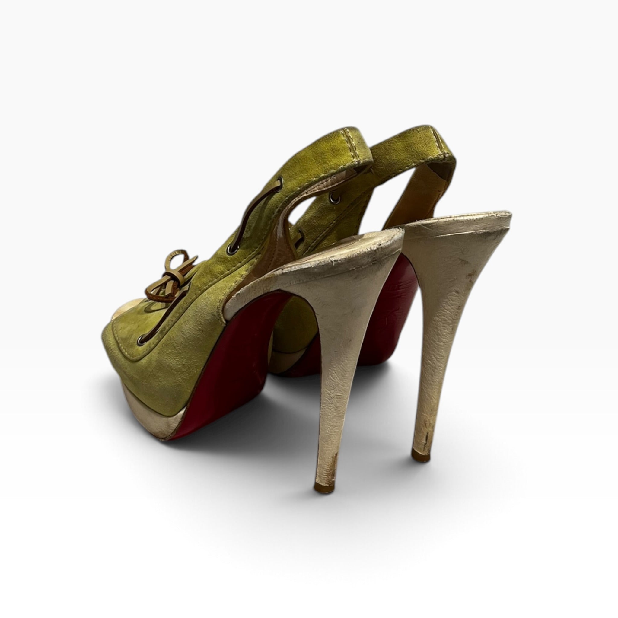 Christian Louboutin/Heels/EU 38.5/Suede/GRN/Jefferson Plato 14 view 2