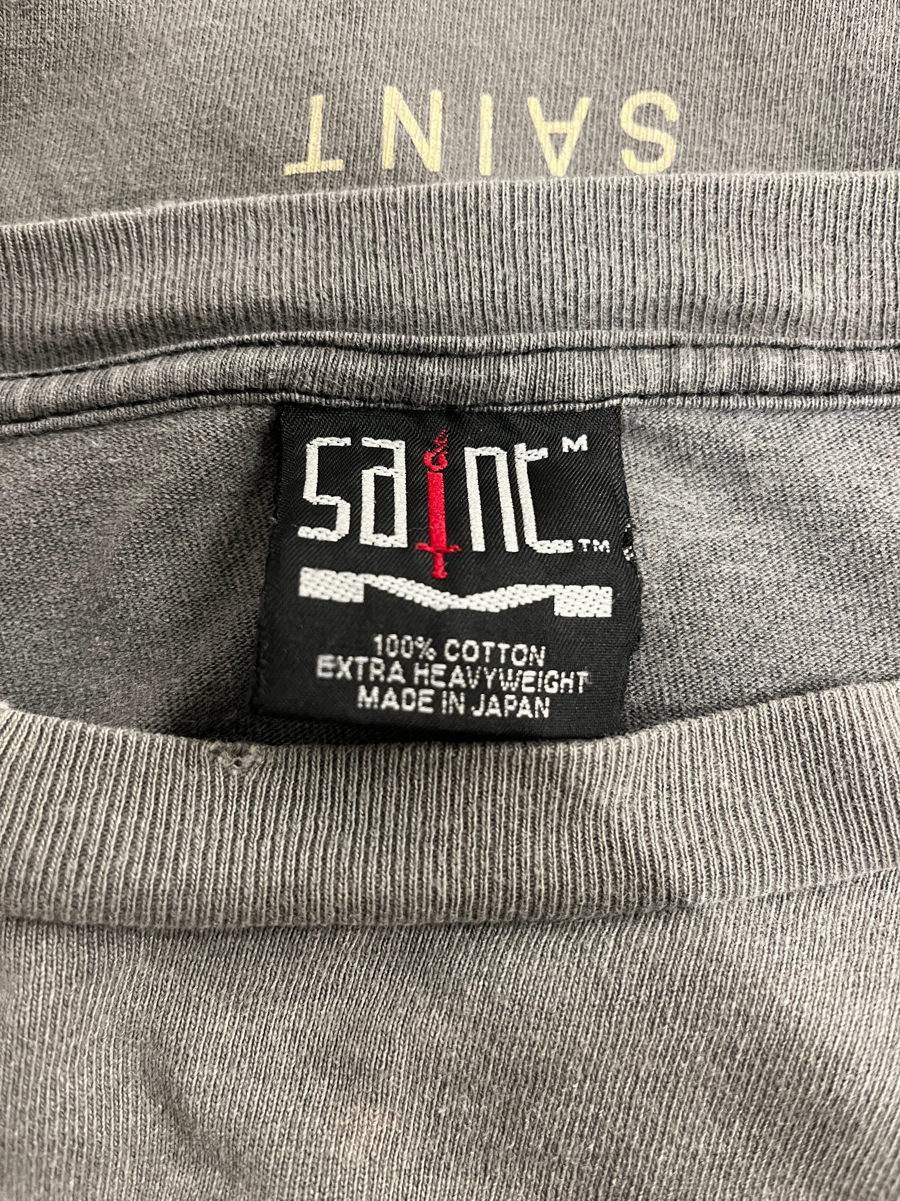 SAINT MICHAEL/T-Shirt/M/Cotton/GRY/Graphic/KING OF KINGS TOUR TEE 2SIDE view 3