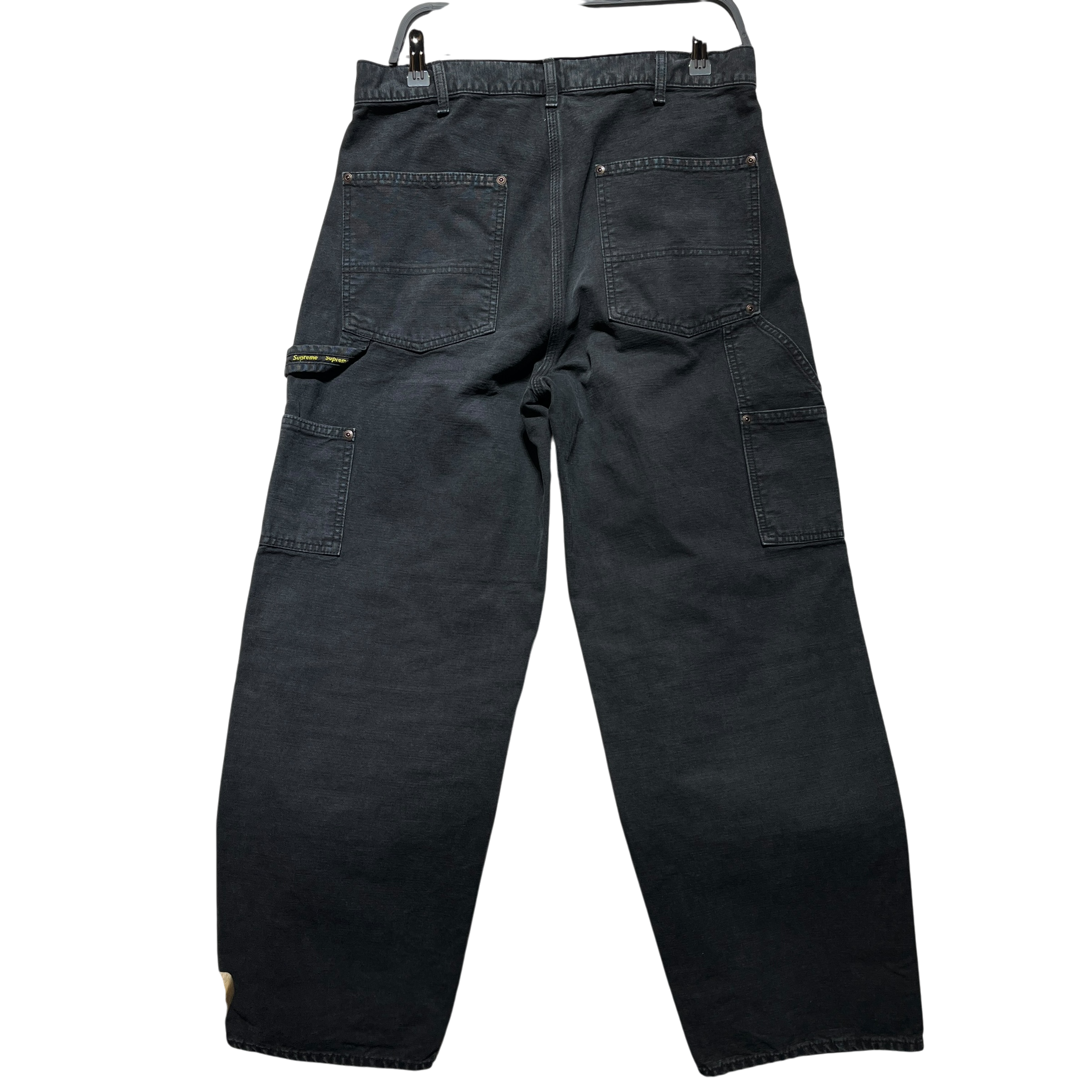 Supreme/Carpenter Pants/30/Cotton/BLK/DBL KNEE (FADED) view 2