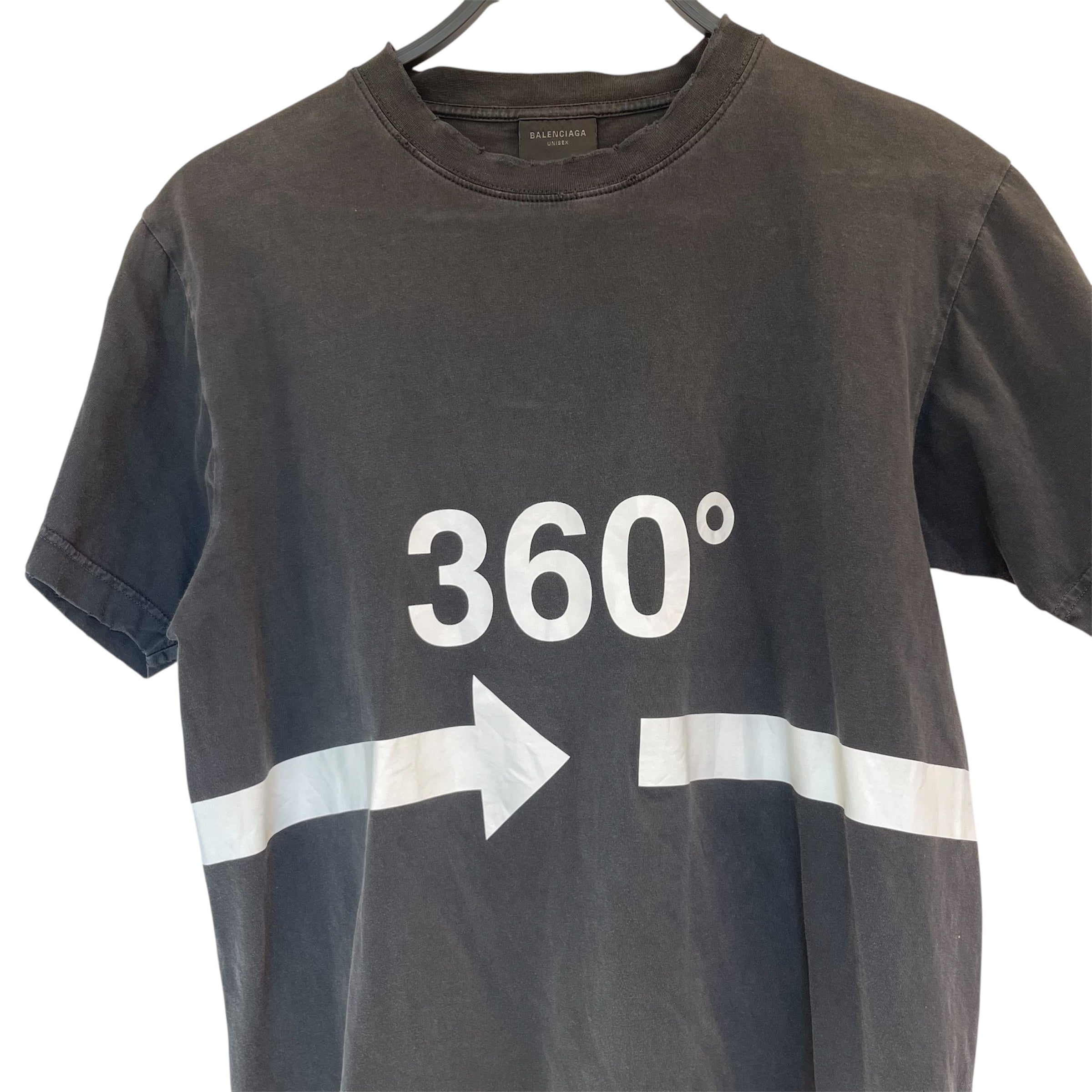 BALENCIAGA/T-Shirt/S/Cotton/BLK/360 TUBLAR SHIRT view 3