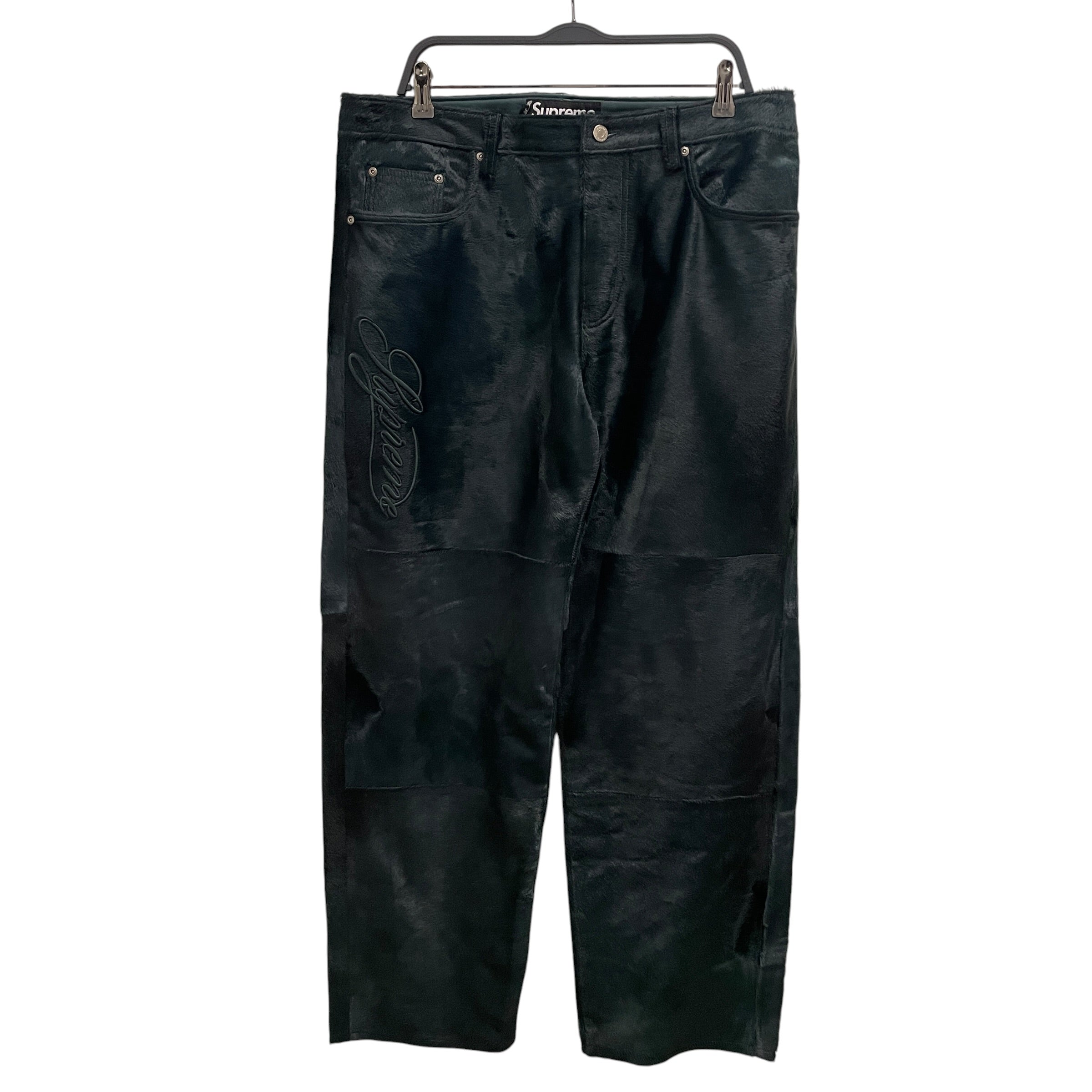 Supreme/Pants/36/Fur/GRN/SCRIPT LEFT THIGH view 1