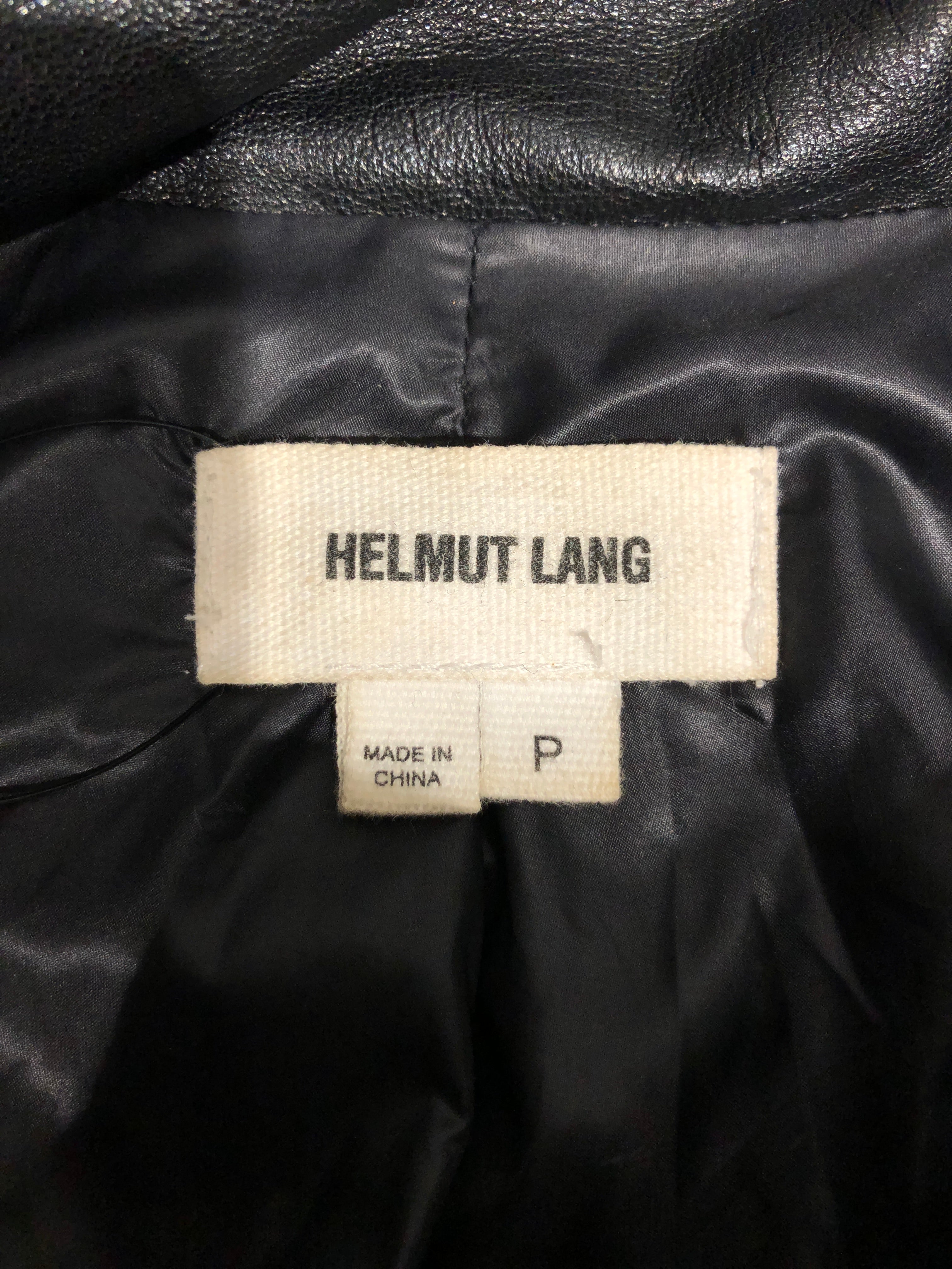 Helmut Lang/Quilted Jkt/S/Lambskin/BLK/ view 3
