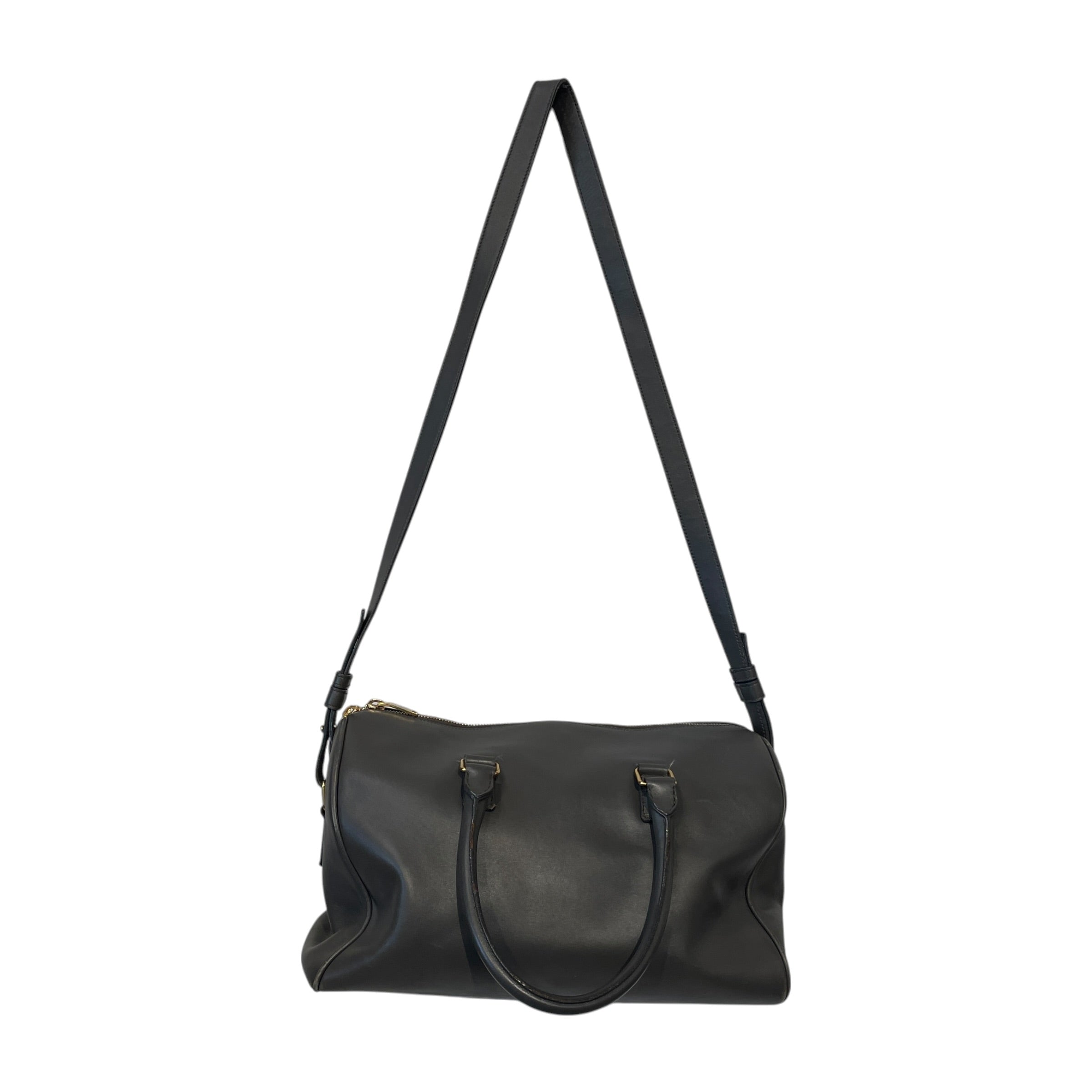 SAINT LAURENT/Hand Bag/Leather/GRY/LEATHER CLASSIC DUFFLE view 2