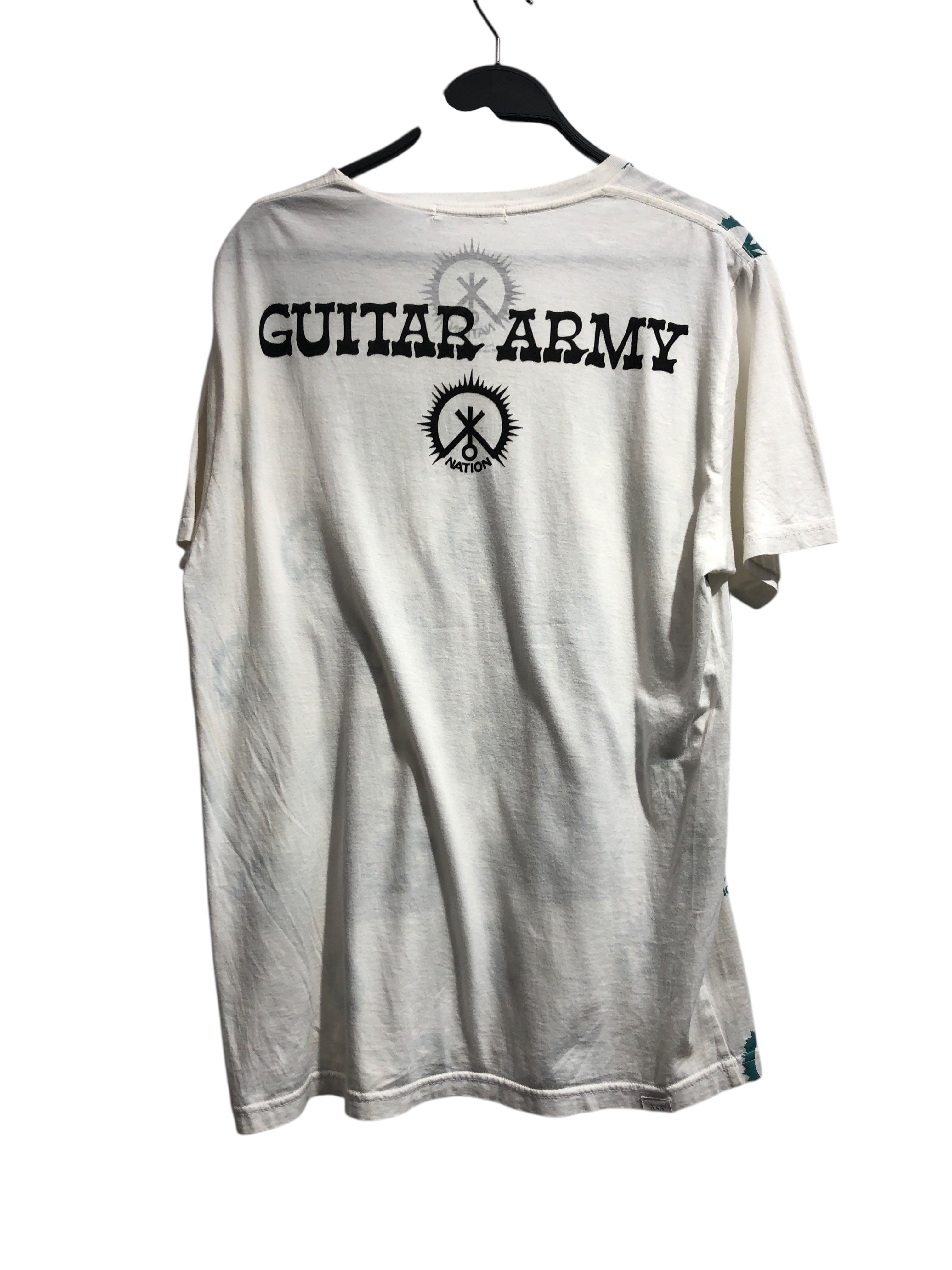 HYSTERIC GLAMOUR/T-Shirt/M/Cotton/WHT/All Over Print/GUITAR ARMY view 2