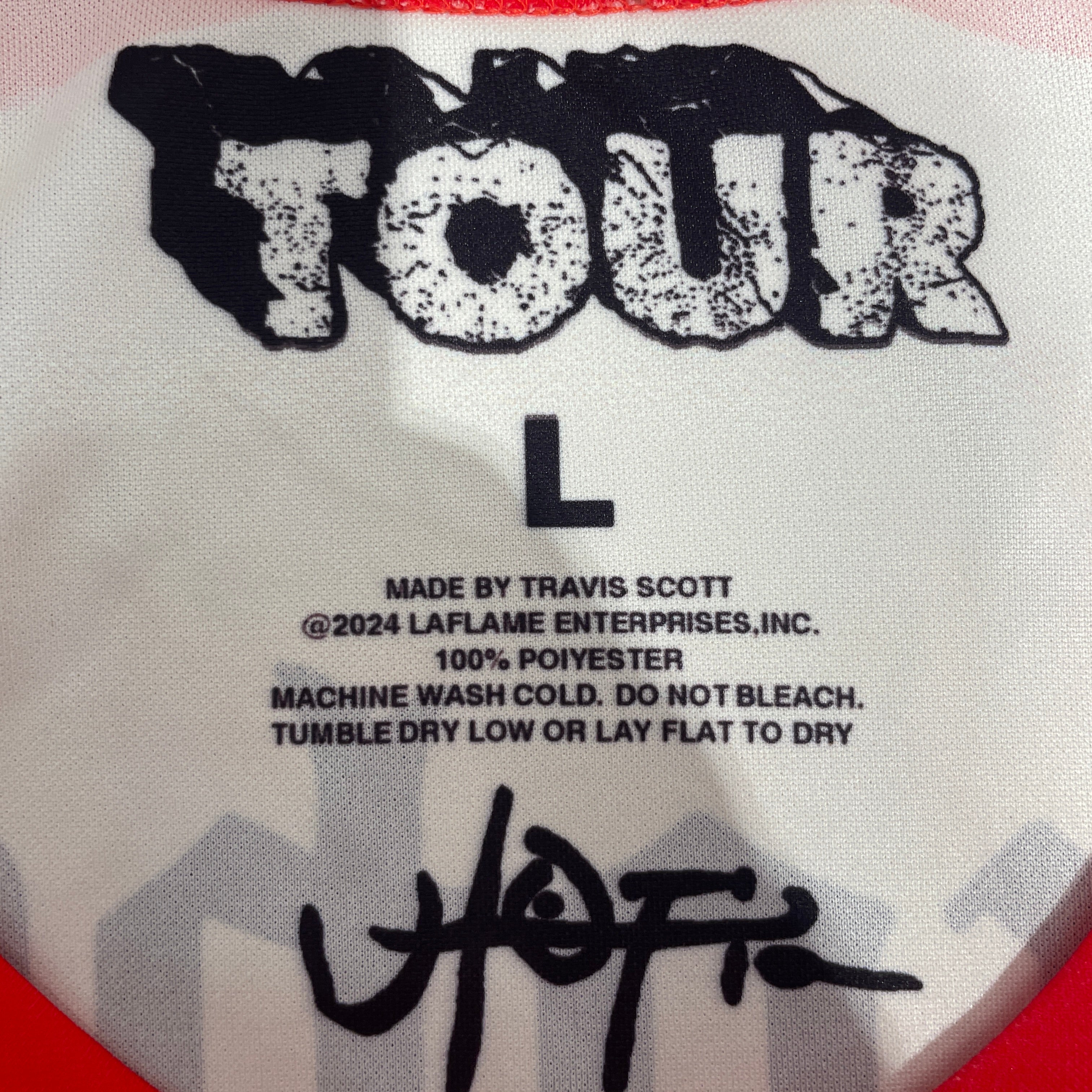 TRAVIS SCOTT/T-Shirt/L/Cotton/RED/MEXICO  JERSEY view 3