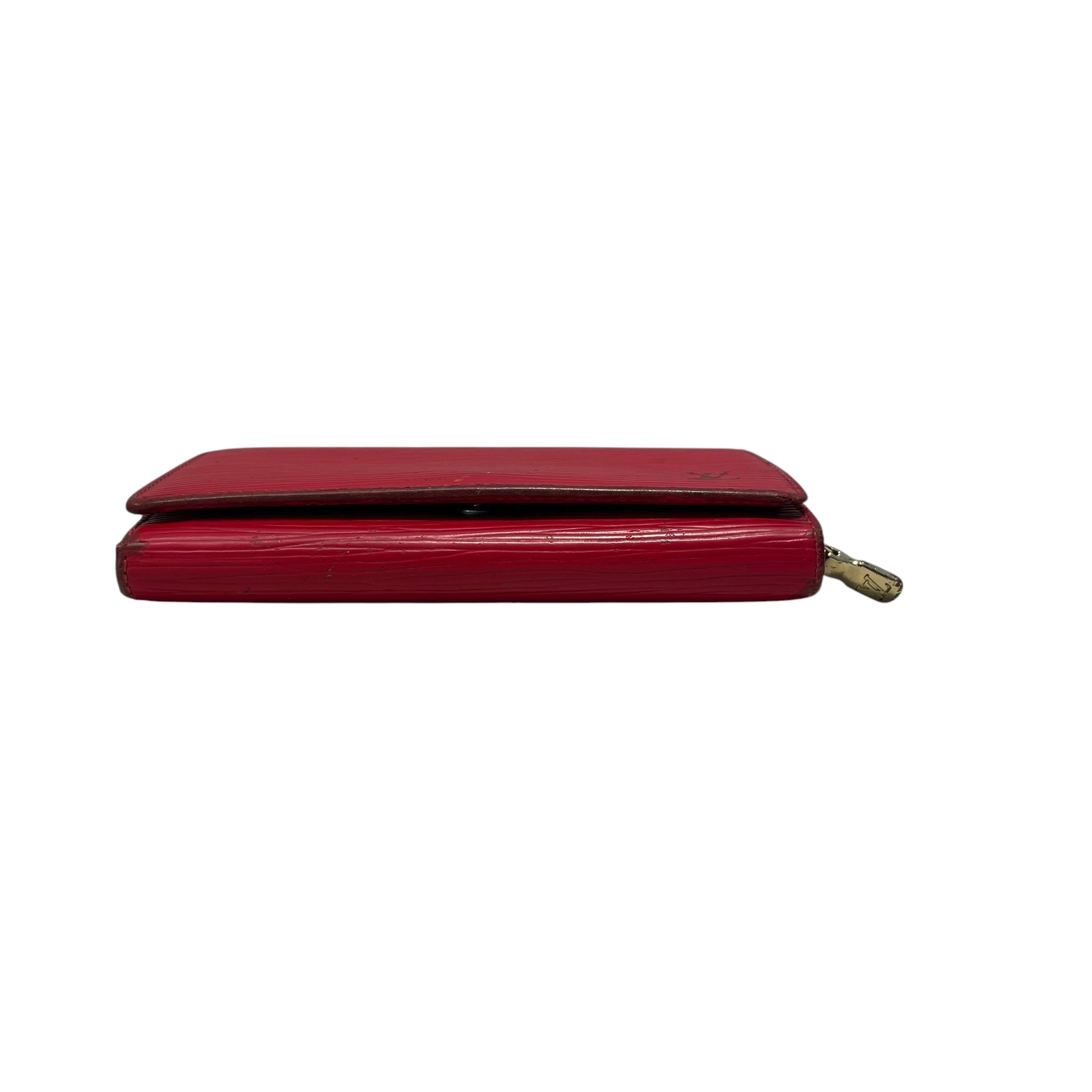 LOUIS VUITTON/Bifold Wallet/Leather/RED/L's/LV Epi Malletier view 3