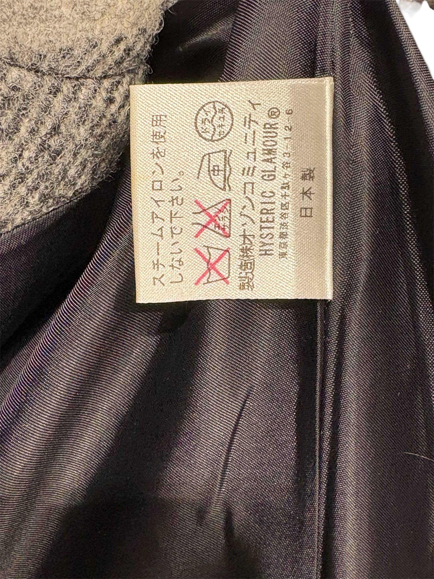 HYSTERIC GLAMOUR/Coat/XS/Plaid/GRY/ view 4
