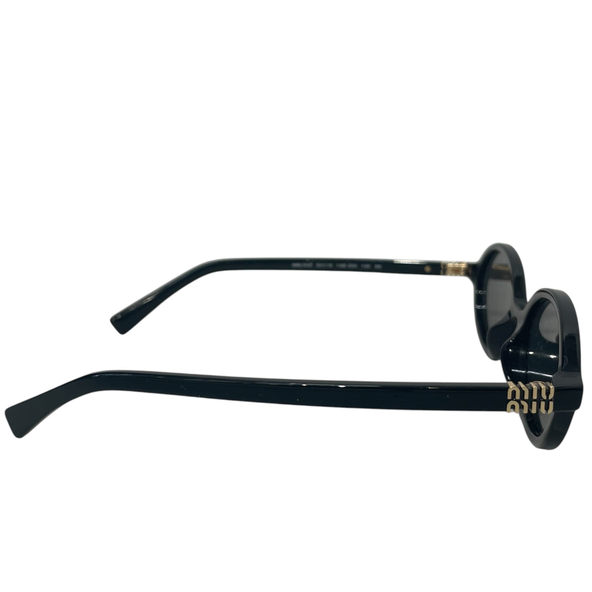 MIU MIU/Sunglasses/Celluloid/BLK/L's/REGARD OVALS SMU04Z view 2