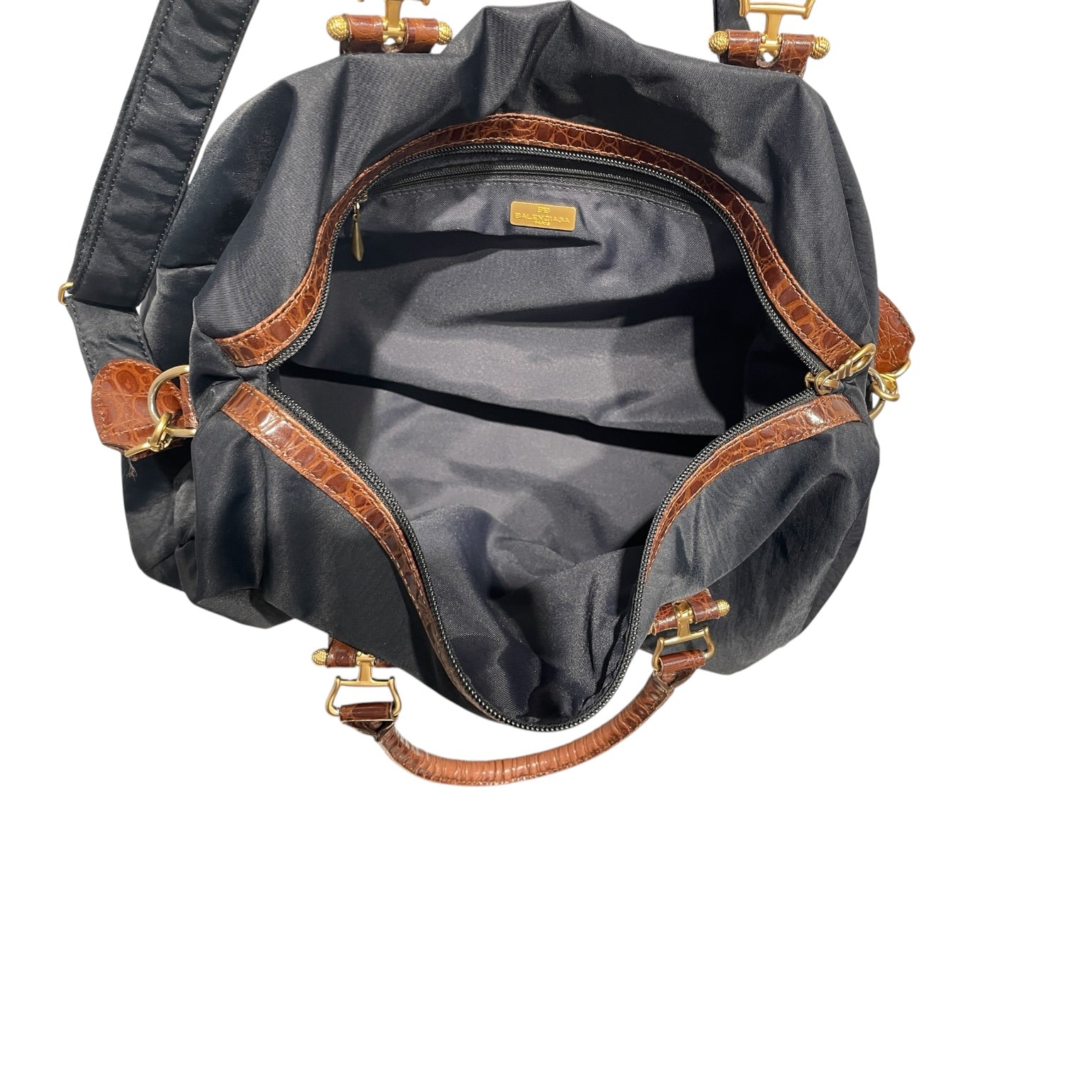 BALENCIAGA/Boston Bag/Nylon/NVY/ view 4