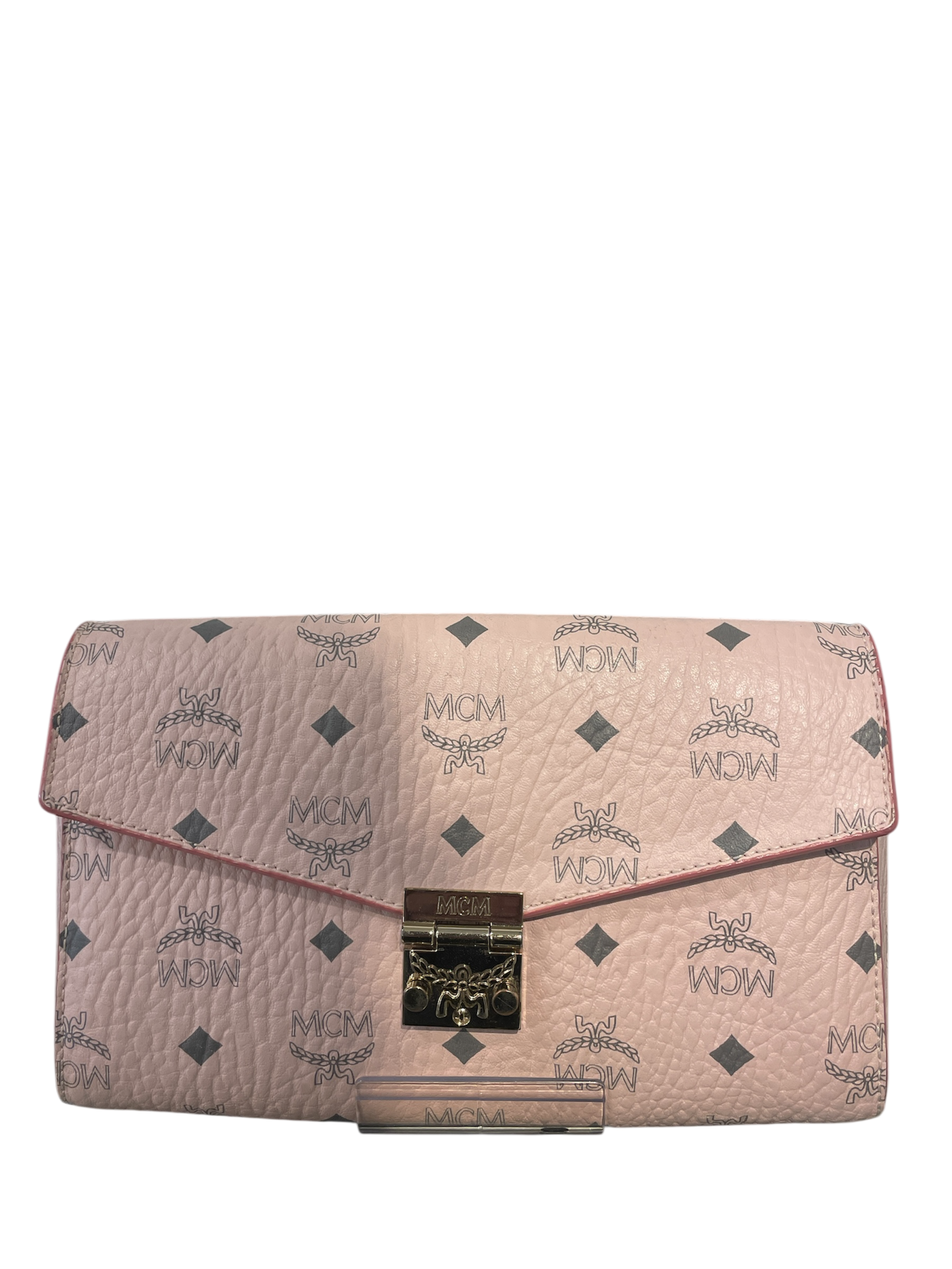 MCM/Clutch Bag/Leather/PNK/ view 3
