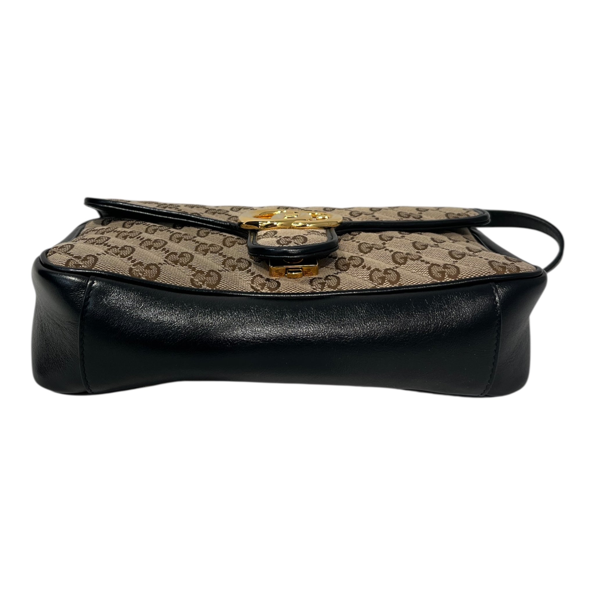 GUCCI/Cross Body Bag/Monogram/BRW/marmont cloth bag view 3