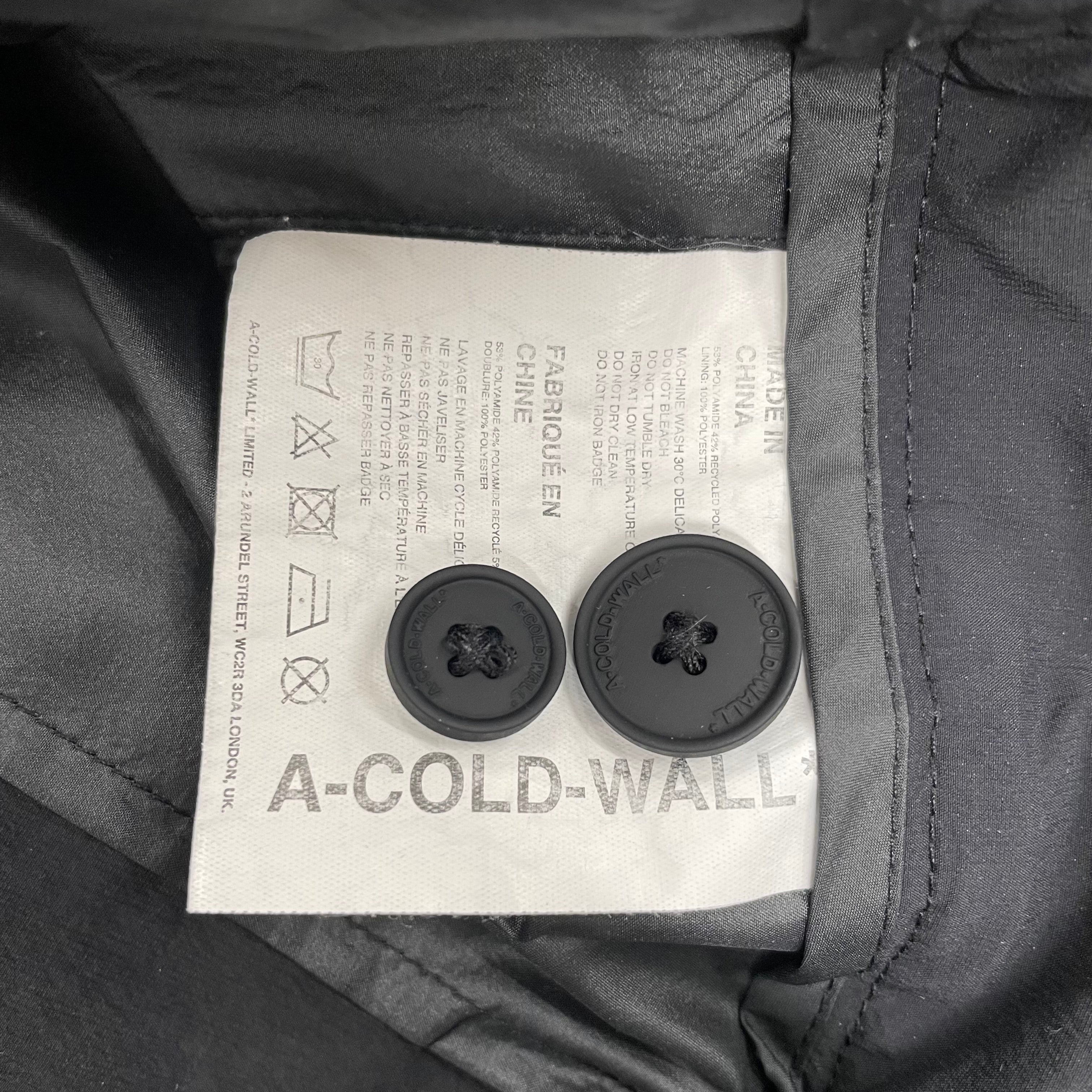 A-COLD-WALL/Pants/46/Nylon/BLK/ view 4