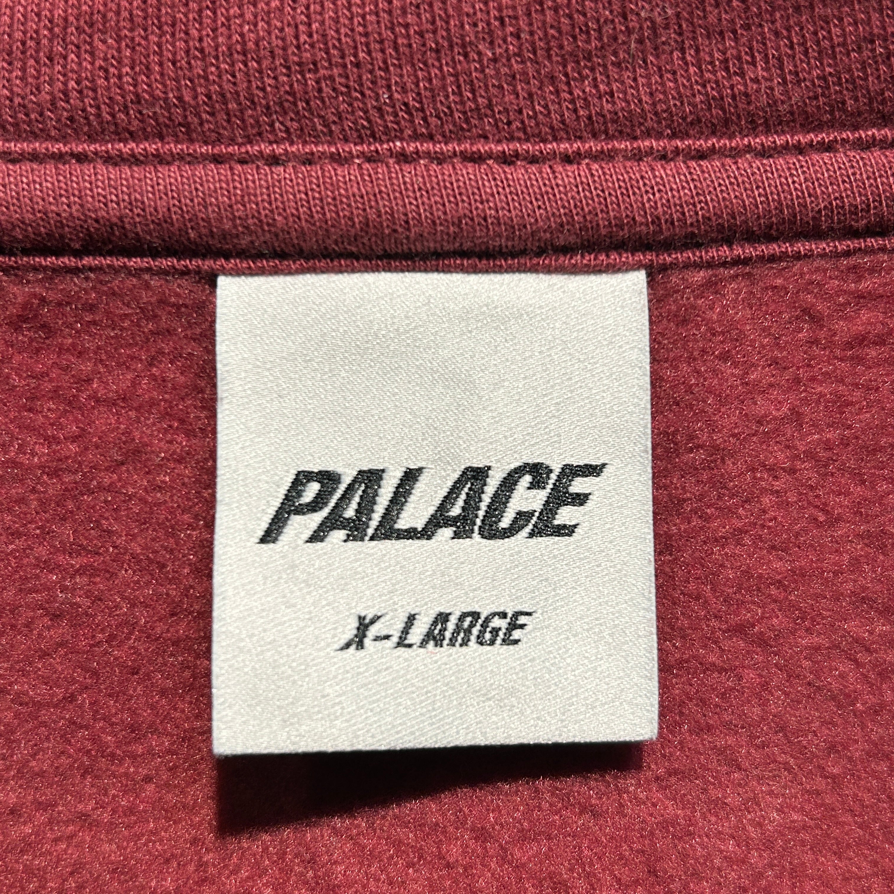 PALACE/Sweatshirt/XL/Graphic/Cotton/RED/Quarter Zip Center Logo view 3