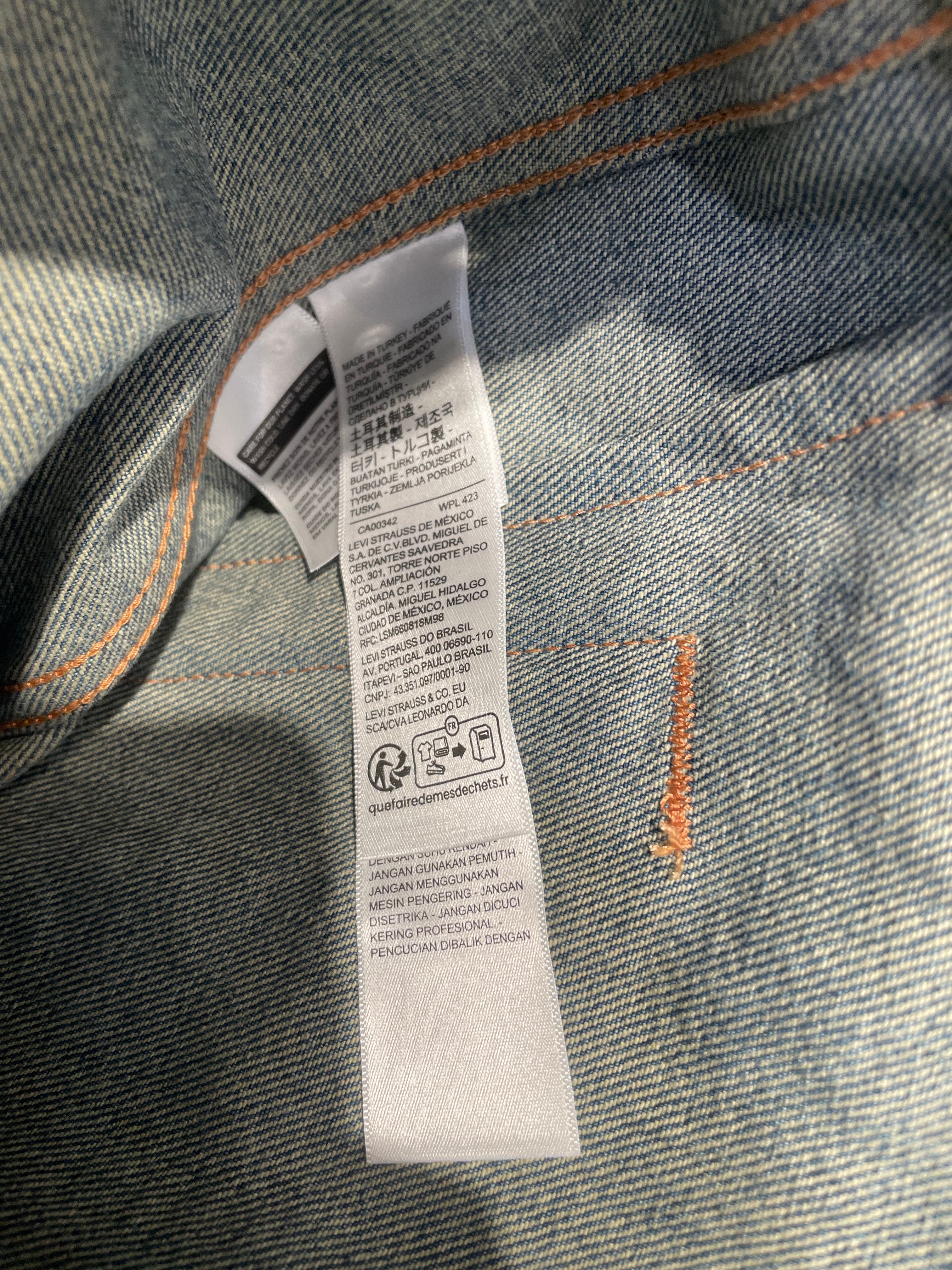 DENIM TEARS/Denim Jkt/L/Denim/IDG/2 TONE DENIM JKT NWT view 4