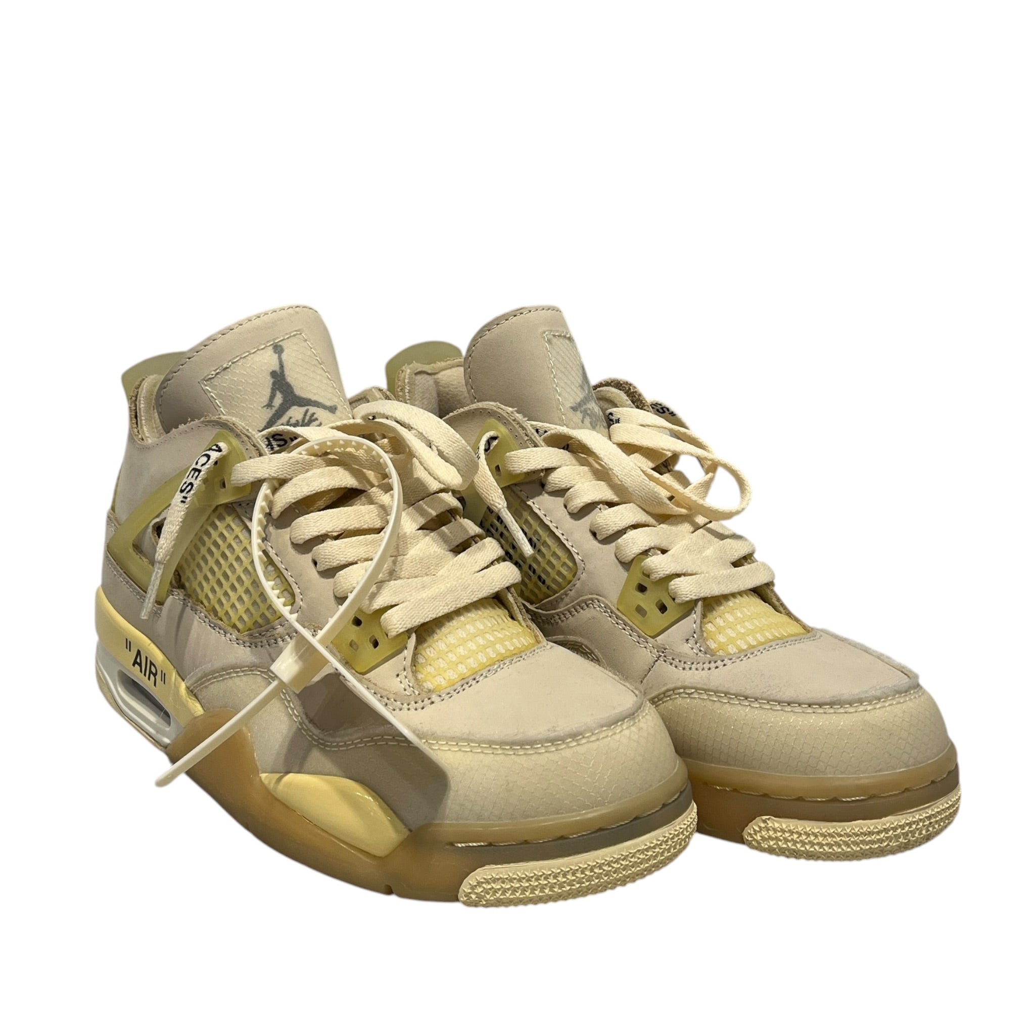 NIKE/OFF-WHITE/Hi-Sneakers/US 8/BEG/AIR J4 WHITE SAIL BEIGE MIDTOP view 1