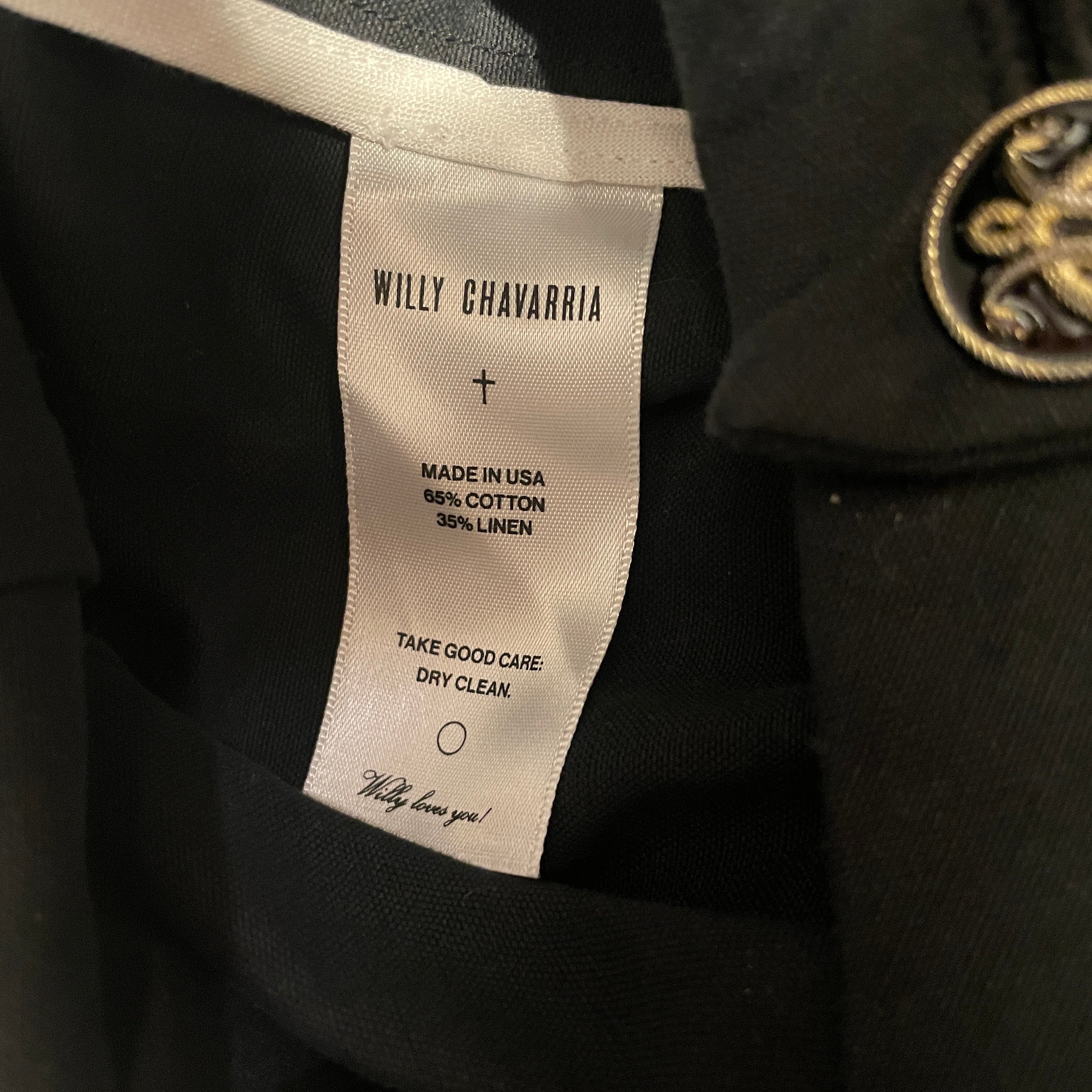 WILLY CHAVARRIA/Pants/XL/Cotton/BLK/Button Fly/SS'24 WILLY MUD TROUSERS view 4
