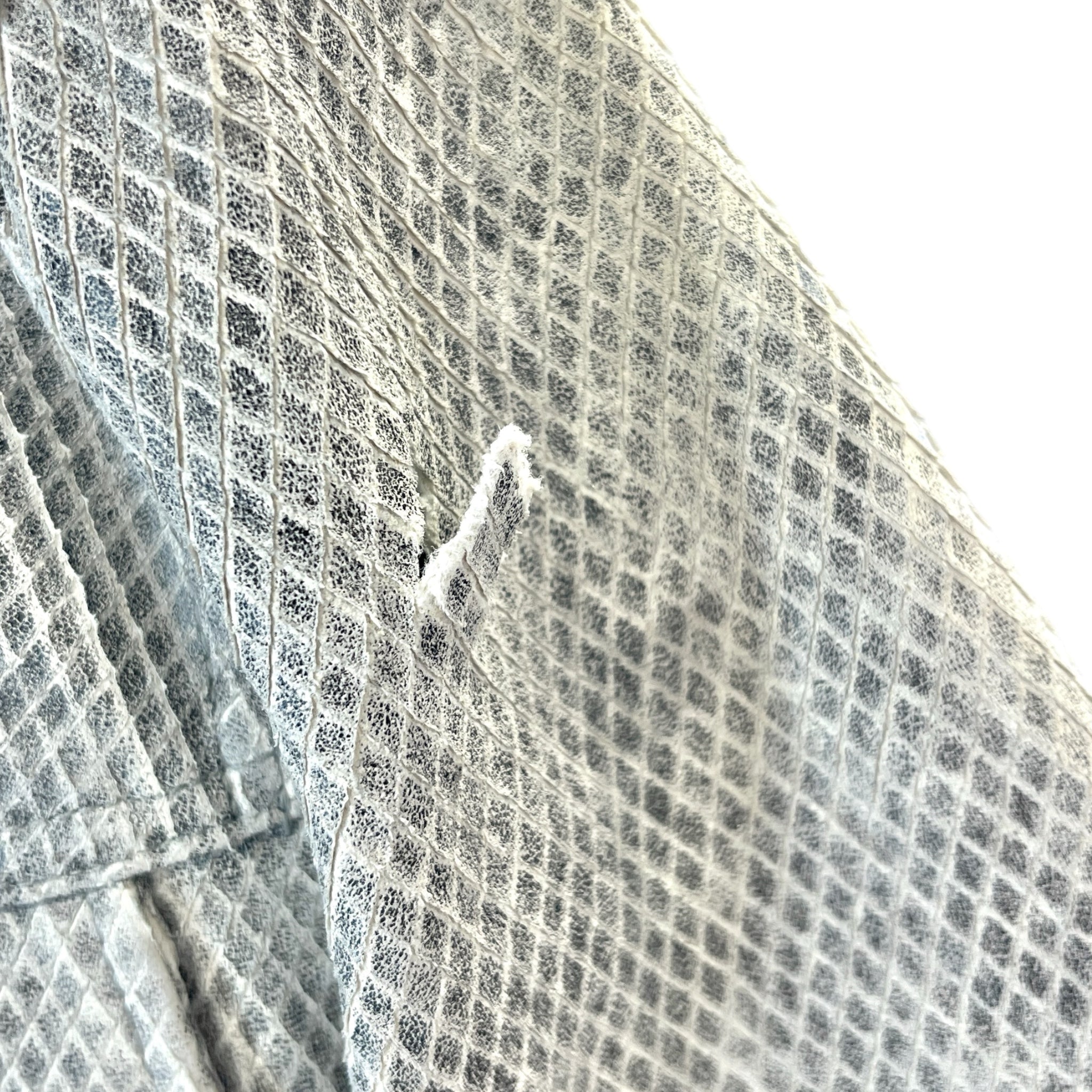 john varvatos/Leather Jkt/48/Sheepskin/GRY/Single Breasted/Animal Pattern/DIAMOND LAZER CUT TRUCKER view 5