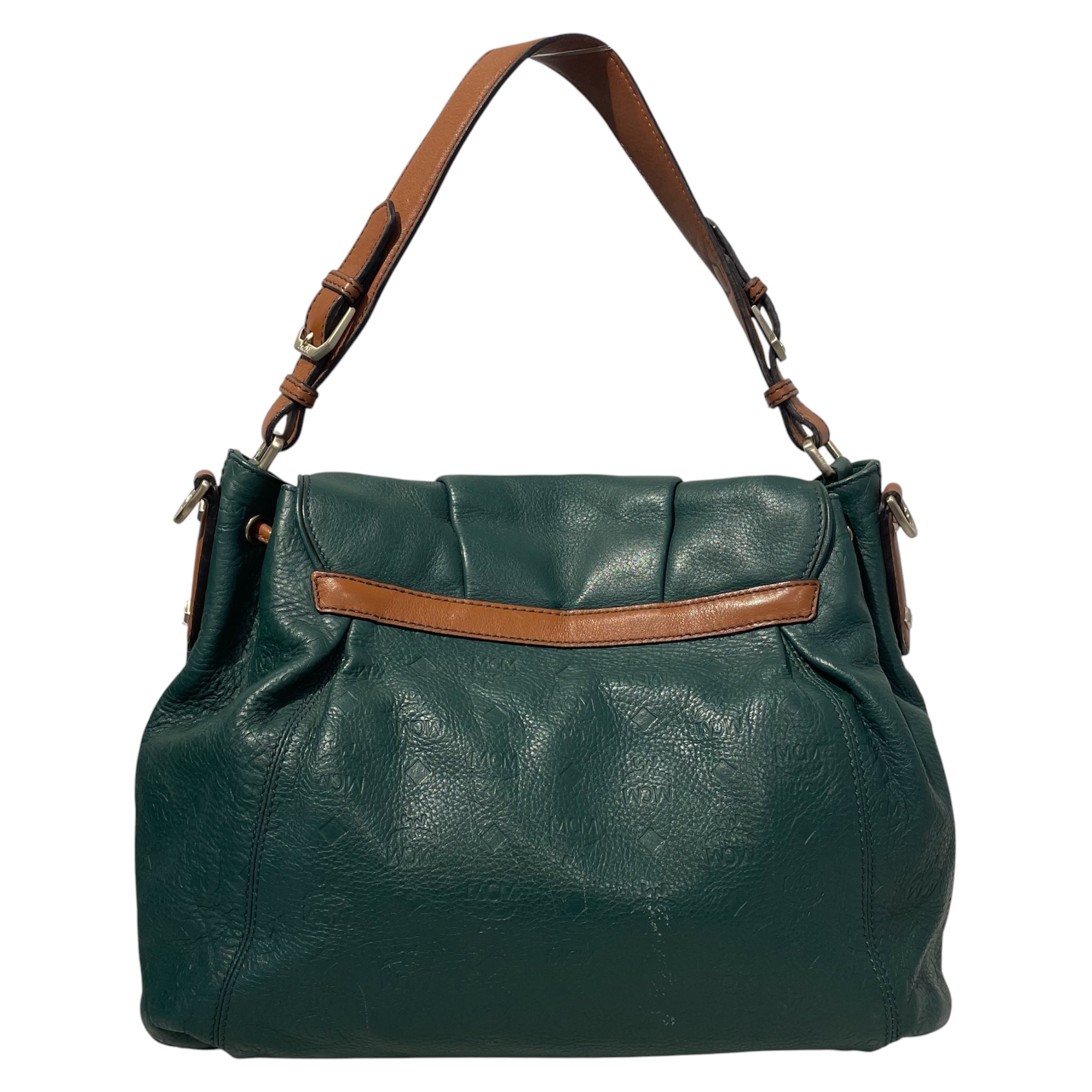 MCM/Cross Body Bag/Monogram/Leather/GRN/Q5953 view 2